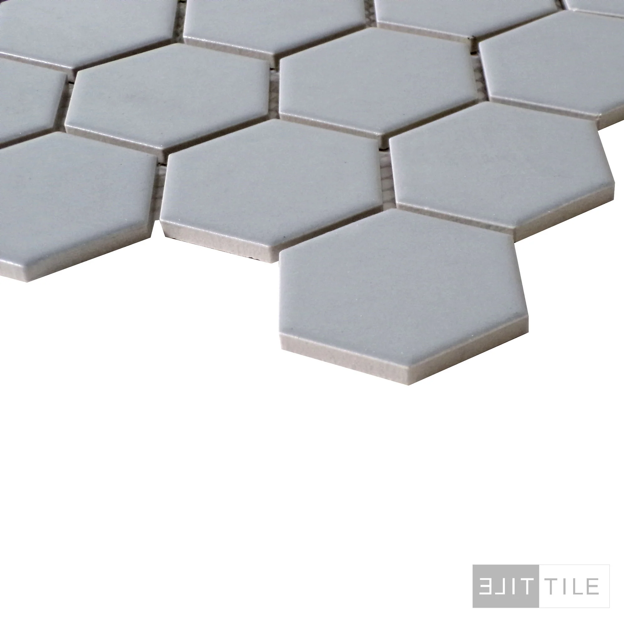 Metro 2X2 Hex 12X12 Gray Matte - Image 3