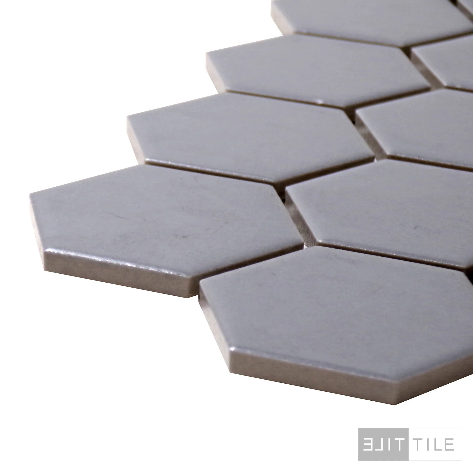 Metro 2X2 Hex 12X12 Gray Matte - Image 4