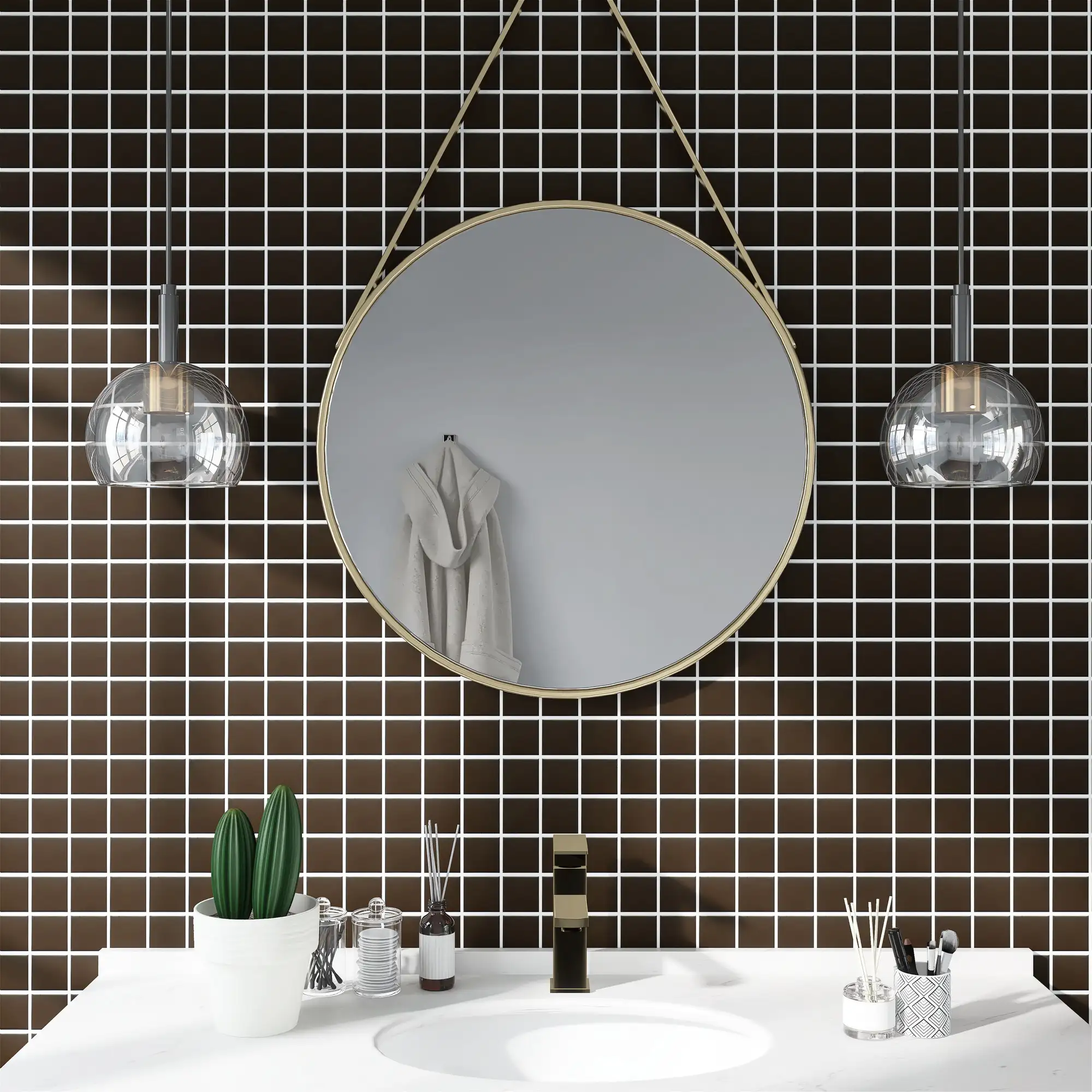 Metro 2X2 Square 12X12 Black Matte - Image 2