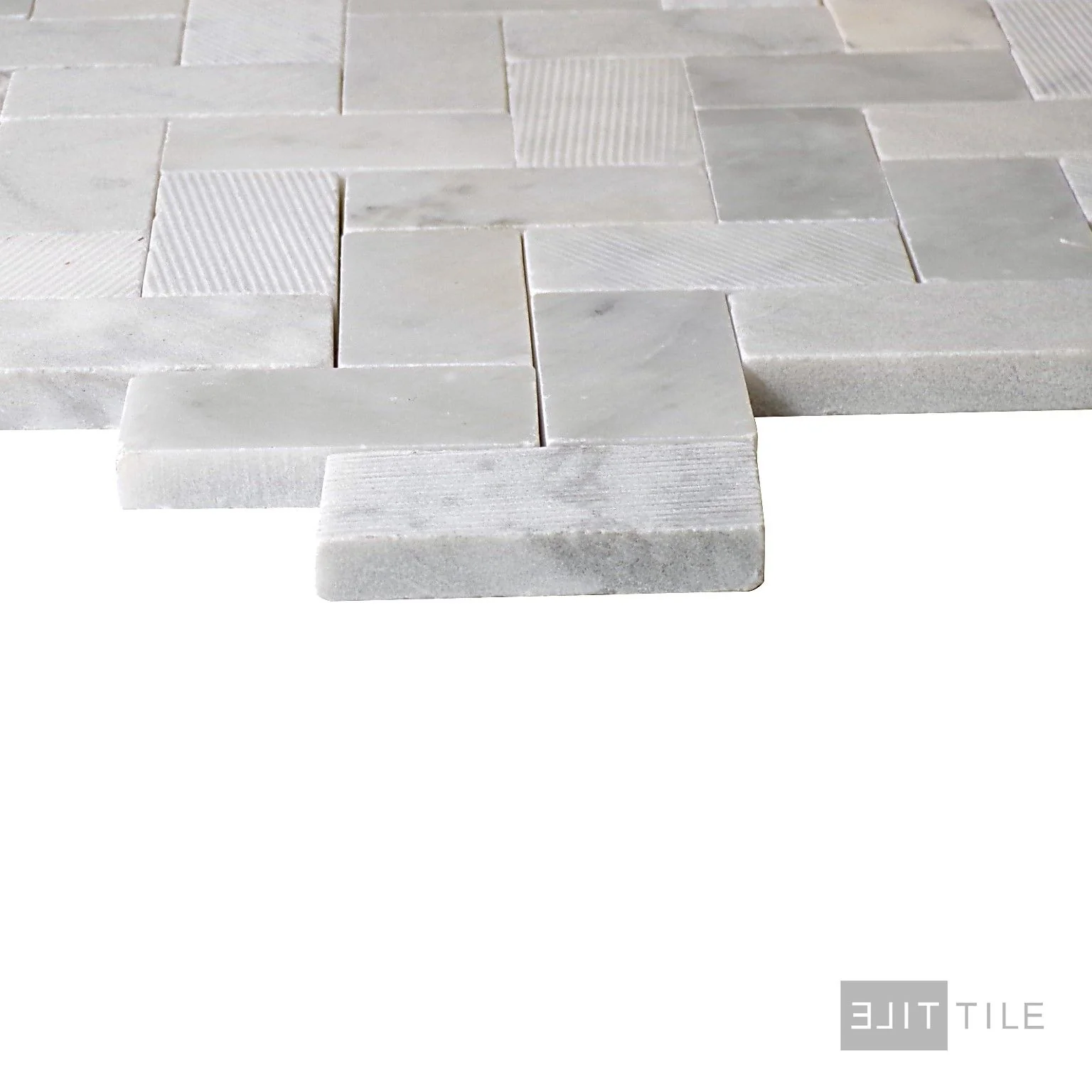 Minute Mosaix Natural Stone Mosaic 11X10 Carrara White - Image 4