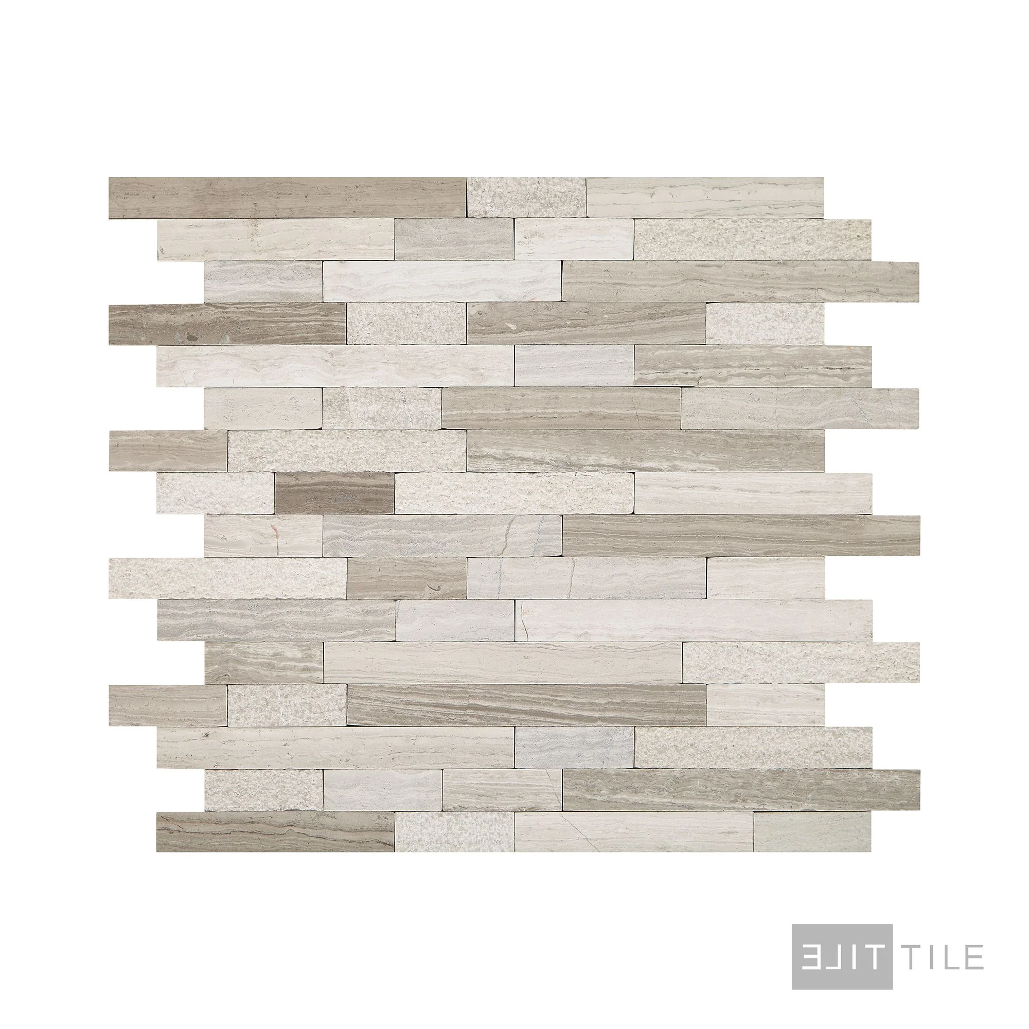 Minute Mosaix Natural Stone Mosaic 12X12 Chenille White - Image 3