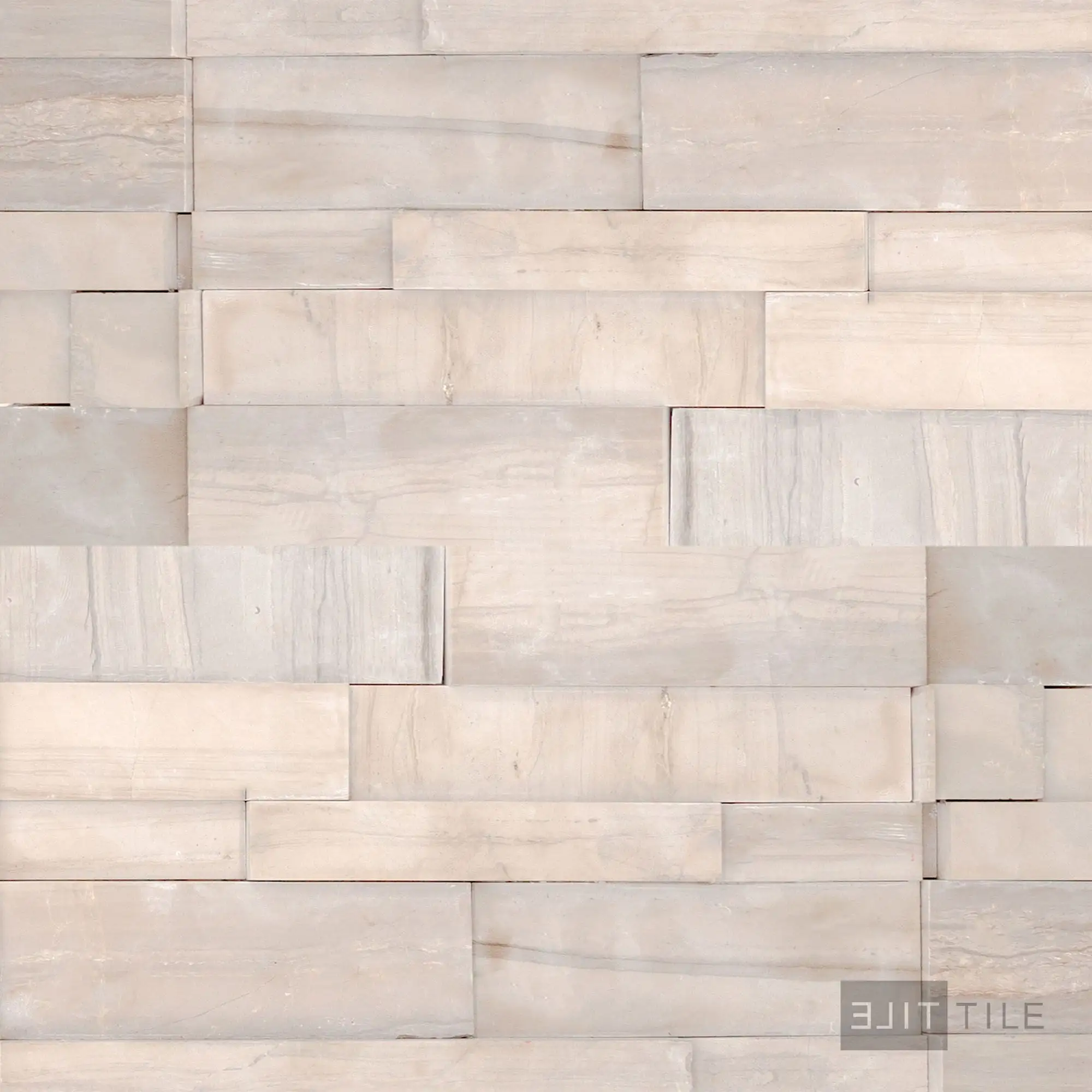 Modern Ledgestone Ledger Panel 6X24 Athens Wood Natural