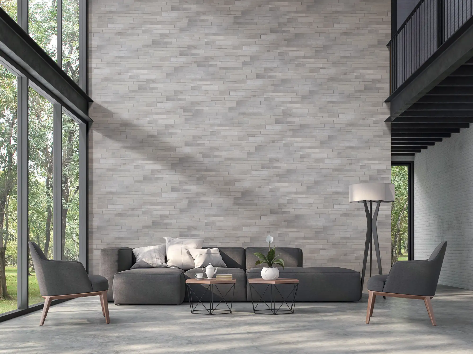 Modern Ledgestone Ledger Panel 6X24 Milano Grey Natural - Image 2