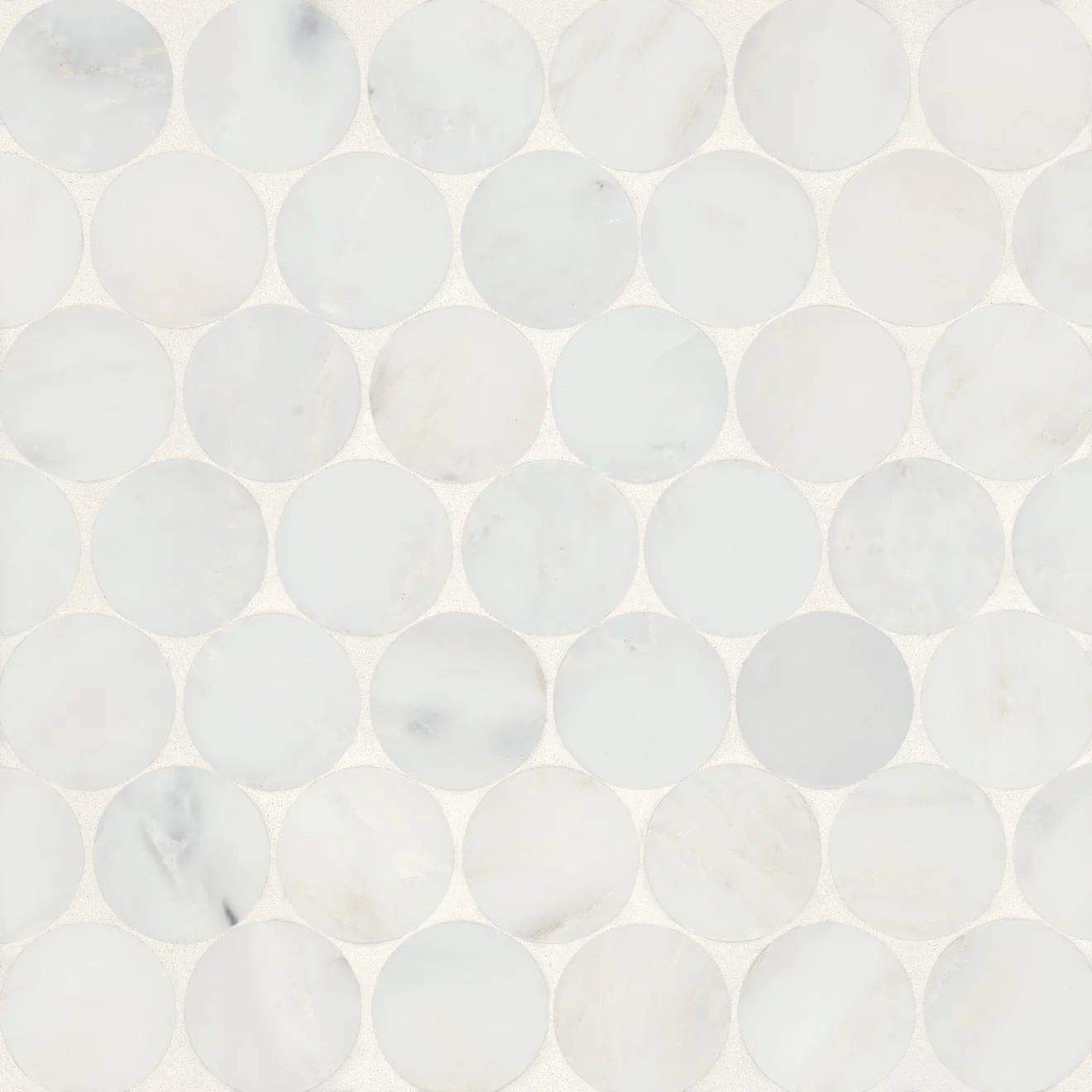 Monet Stone Mosaic 11-1/2X11-3/4 Oriental White Honed
