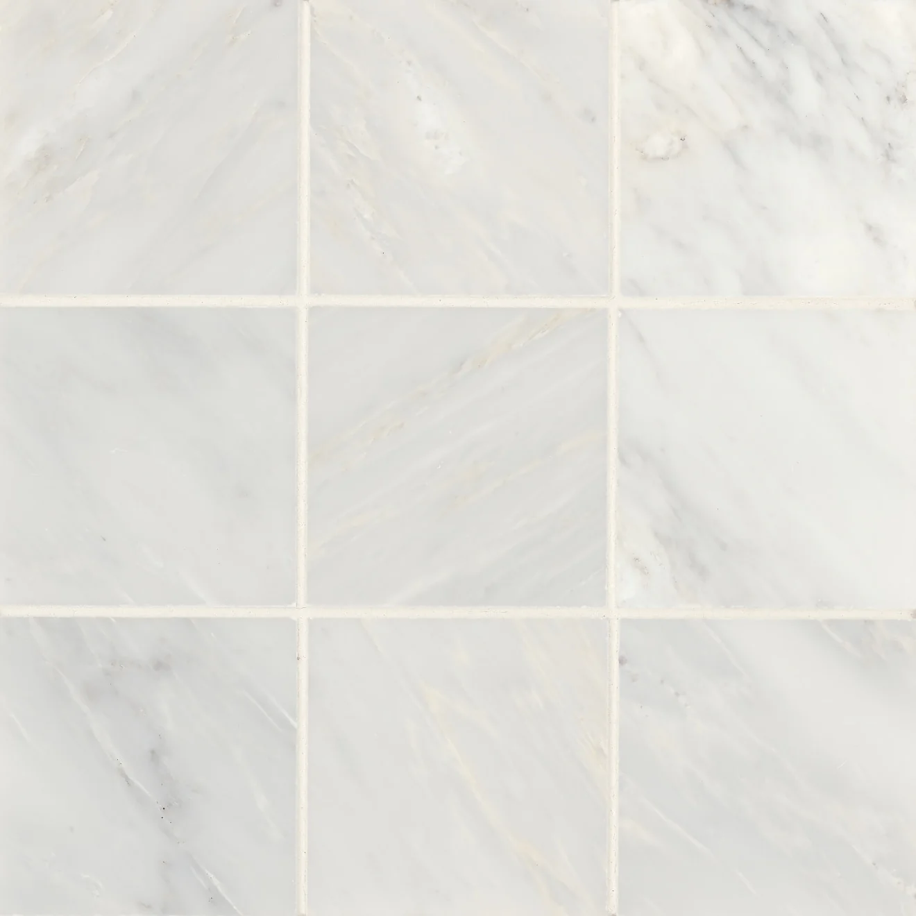 Monet Stone Field Tile 4X4 Oriental White Honed