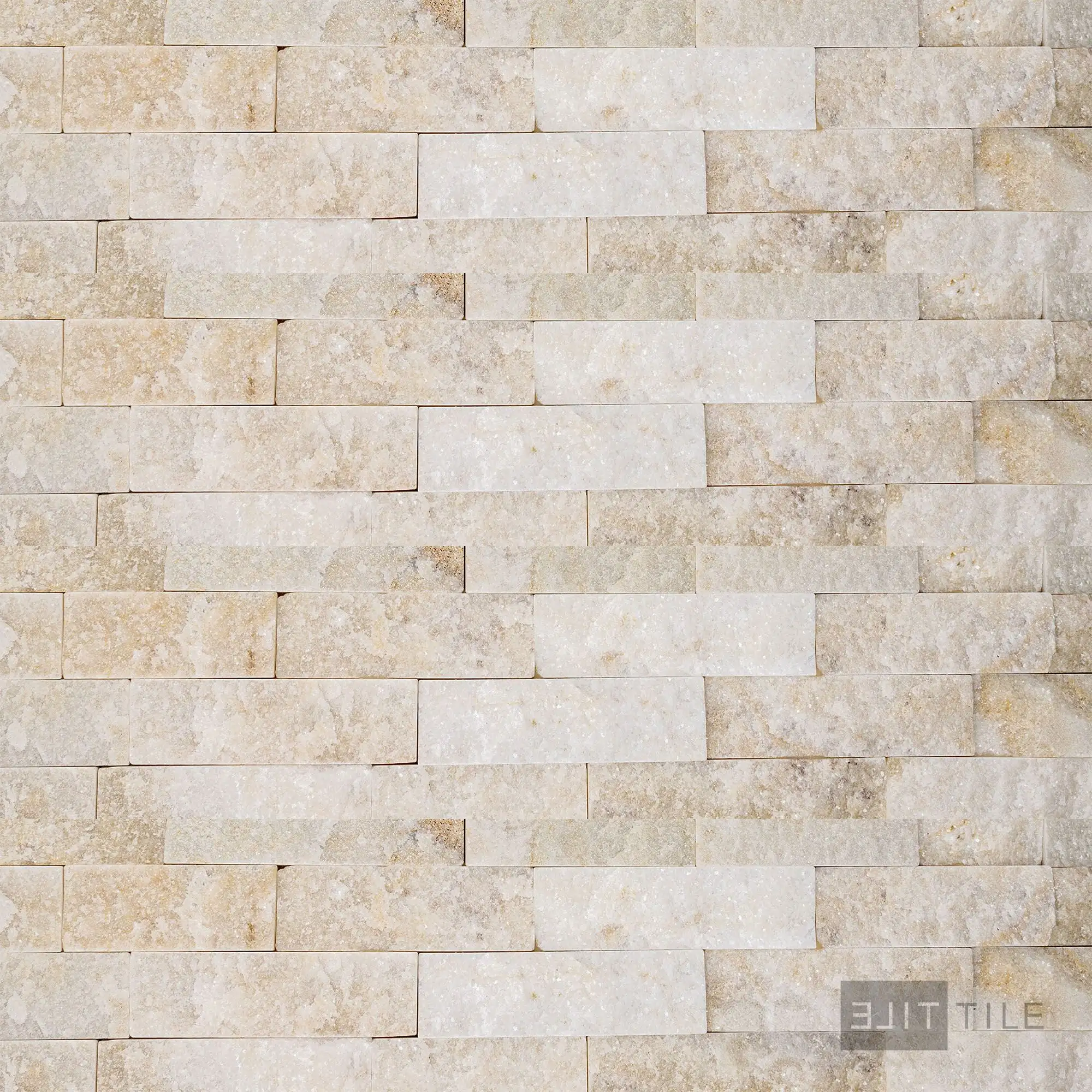 Natural Splitface Stackstone Panels 6X24 Champagne Natural