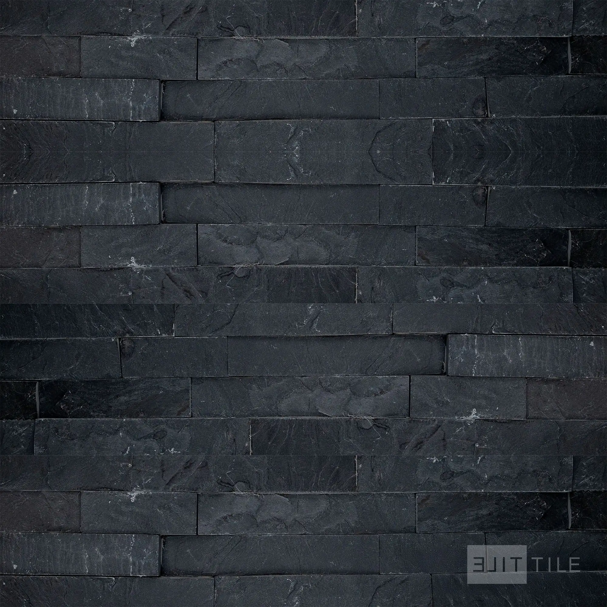 Natural Splitface Stackstone Panels Natural Stone Ledger Panel 6X24 Midnight