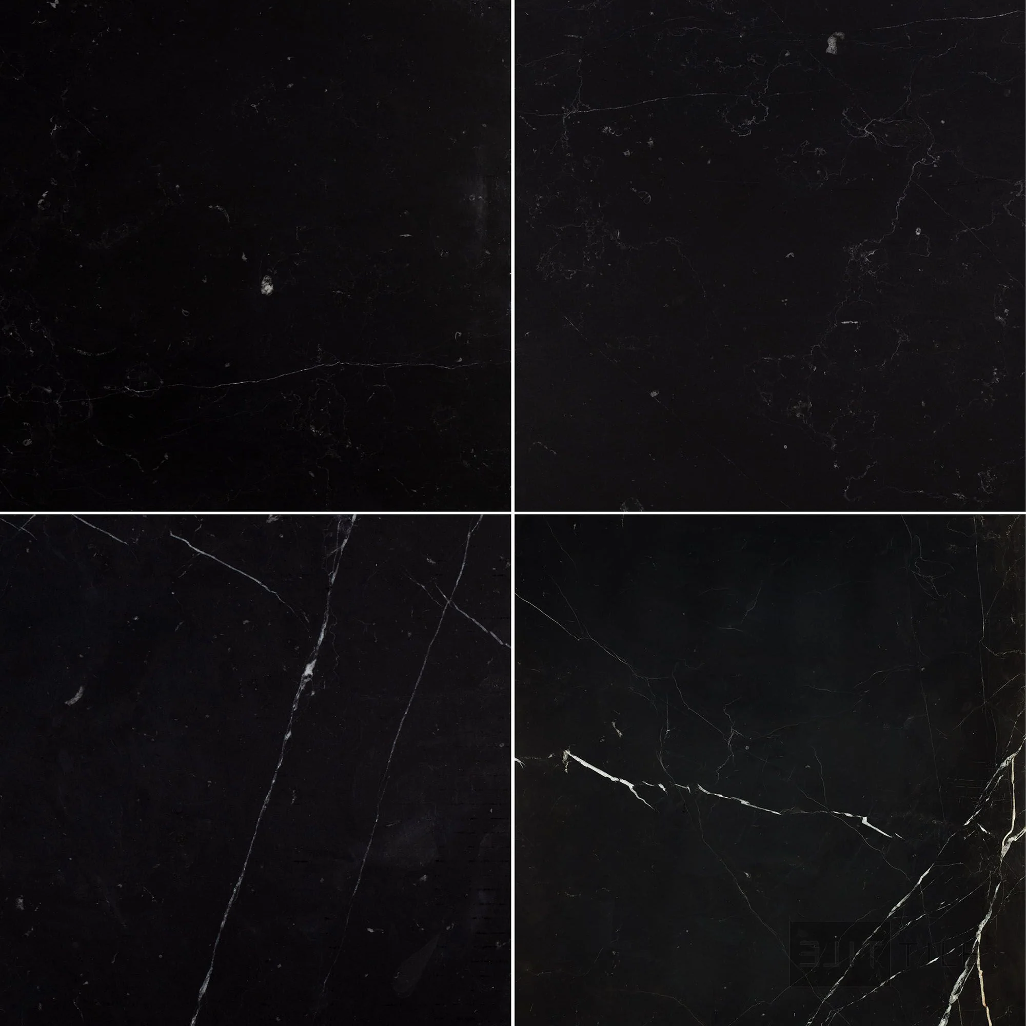 Negro Marquina Marble 24X24 Honed