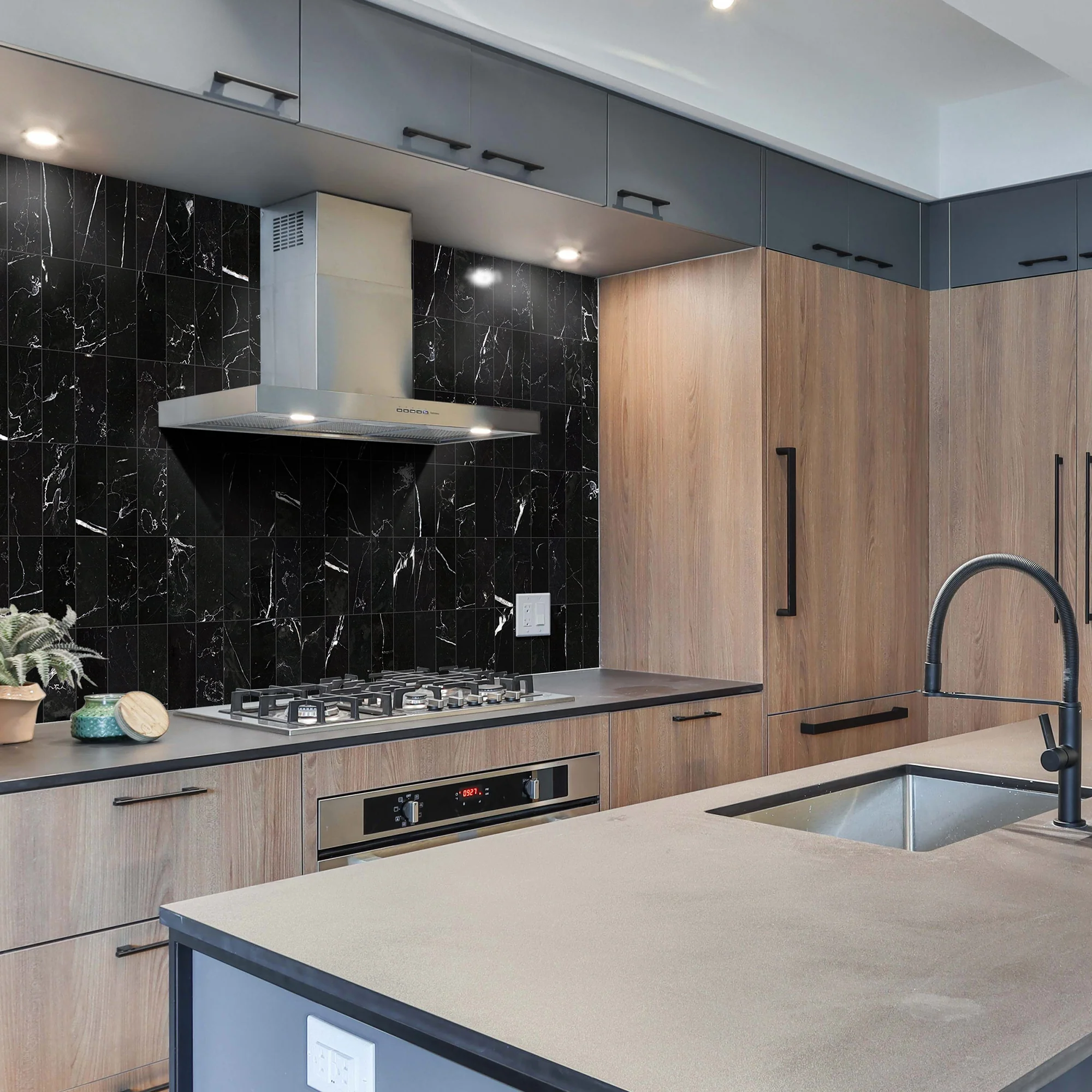 Negro Marquina Marble 3X6 Honed - Image 5