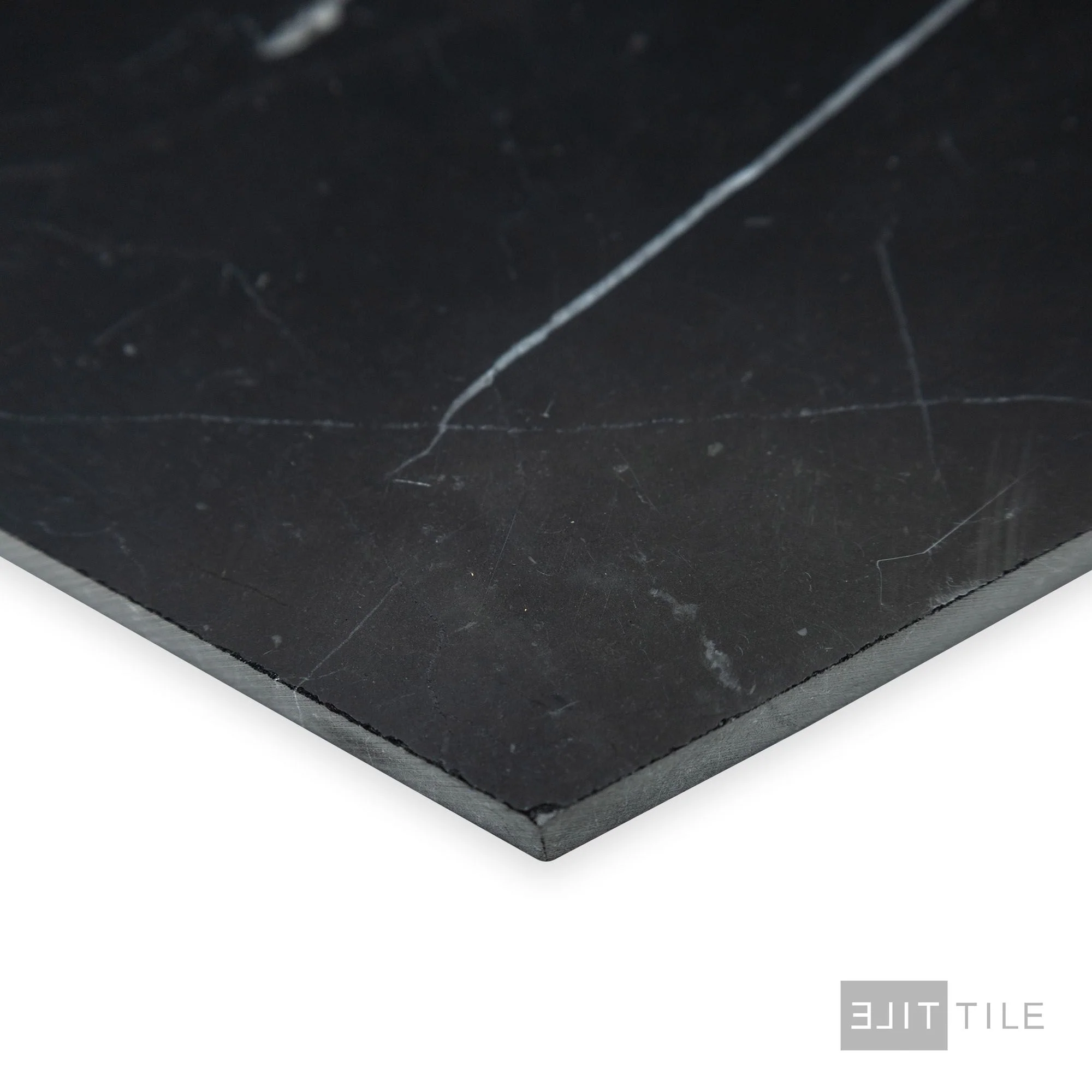 Negro Marquina Marble 6" Hexagon Honed - Image 3