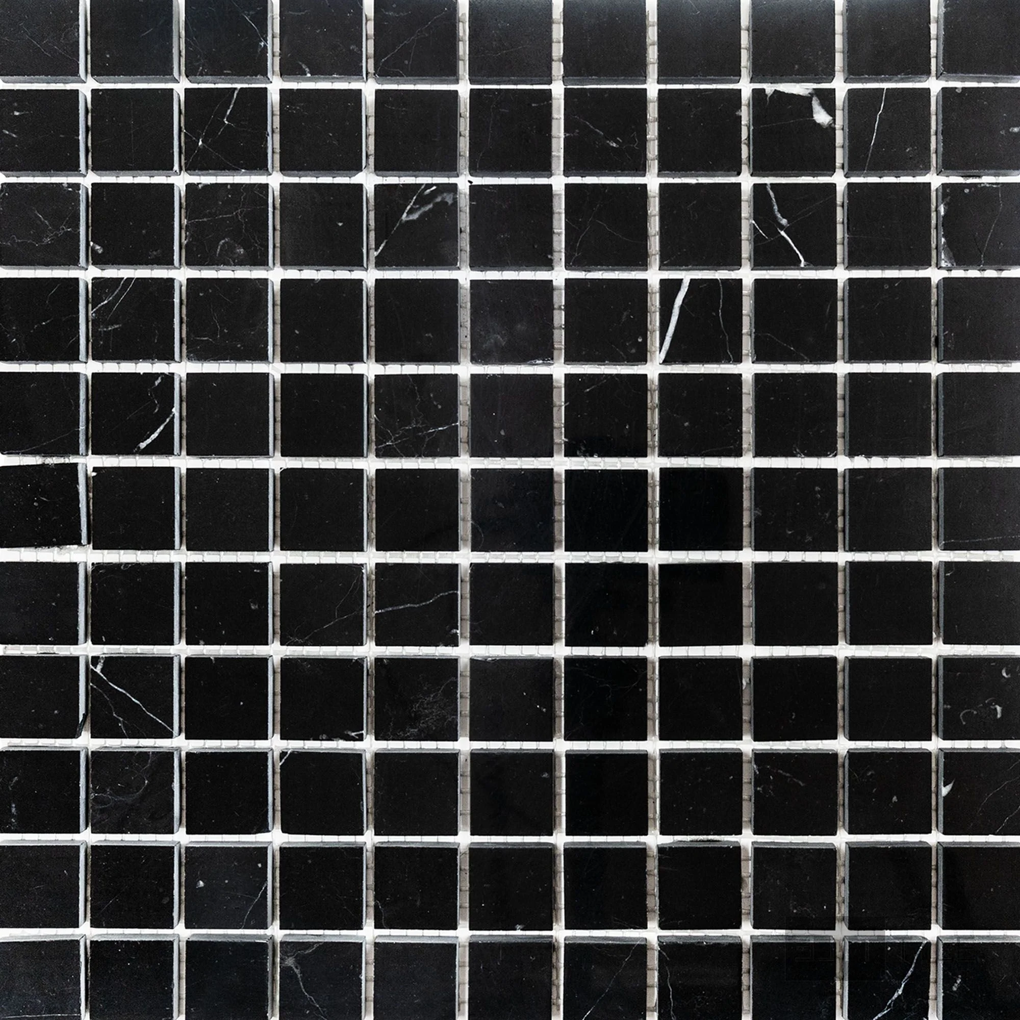 Negro Marquina Marble 1" Square Polished Mosaic