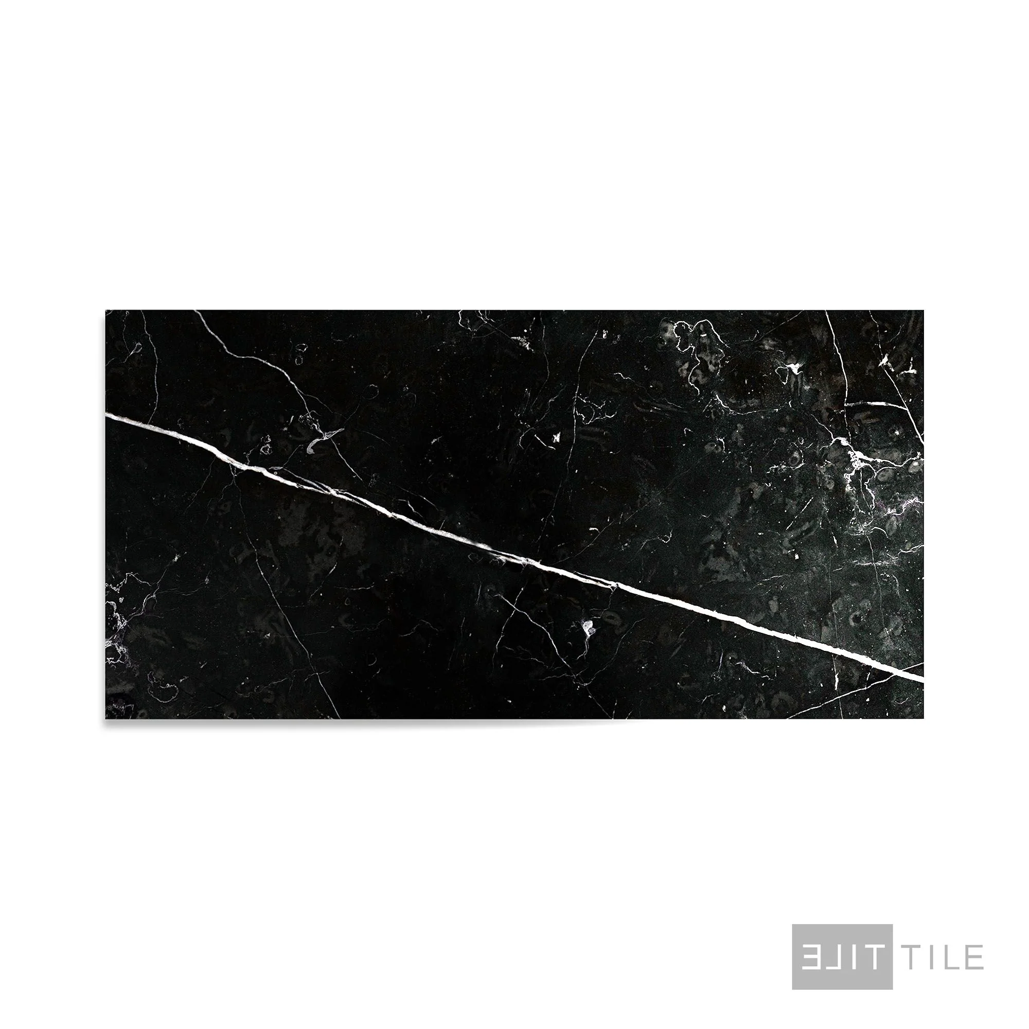 Negro Marquina Marble 12X24 Polished - Image 2
