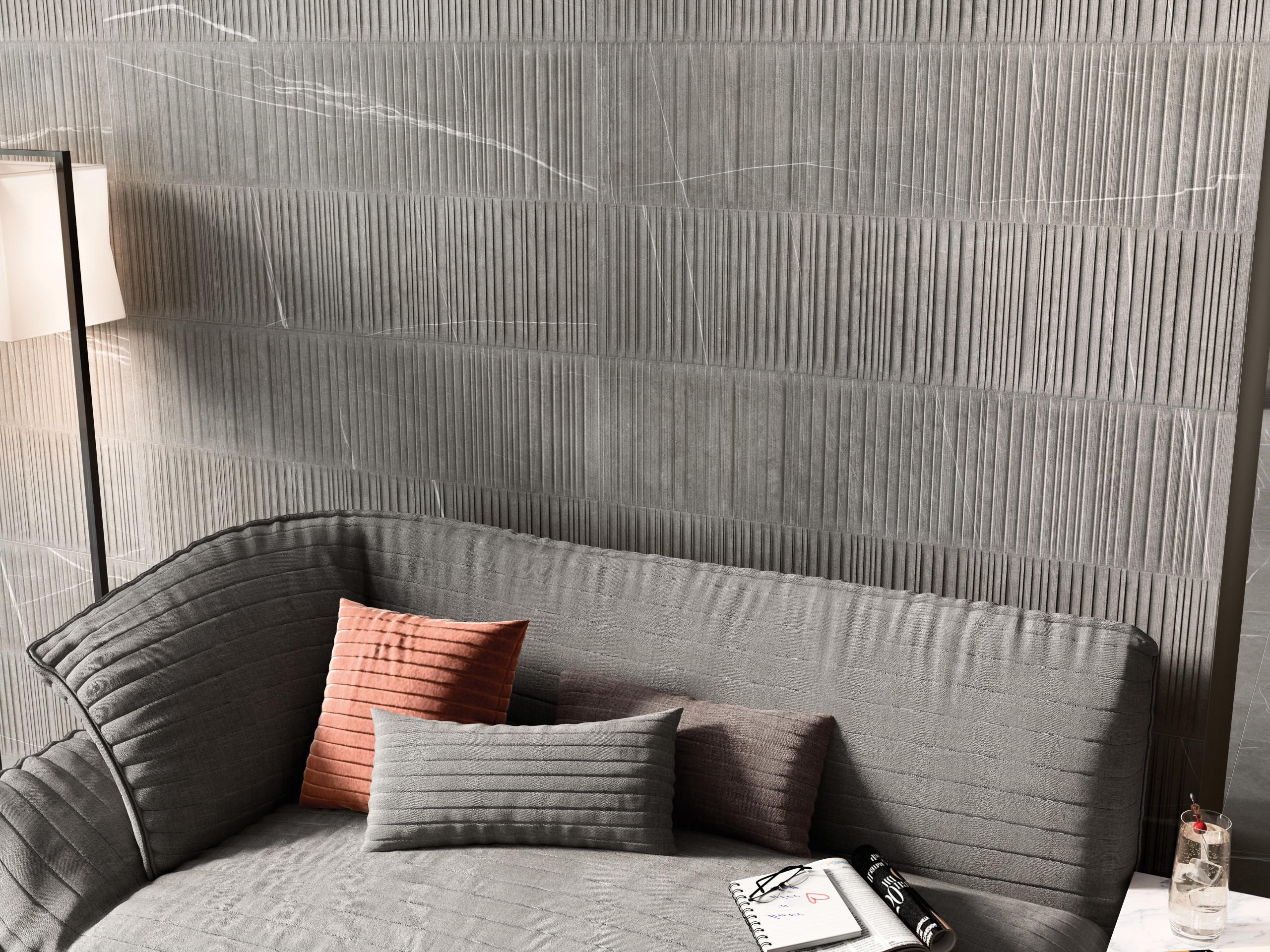 Nomade Parallelo Deco Matte 24X48 Argent - Image 2