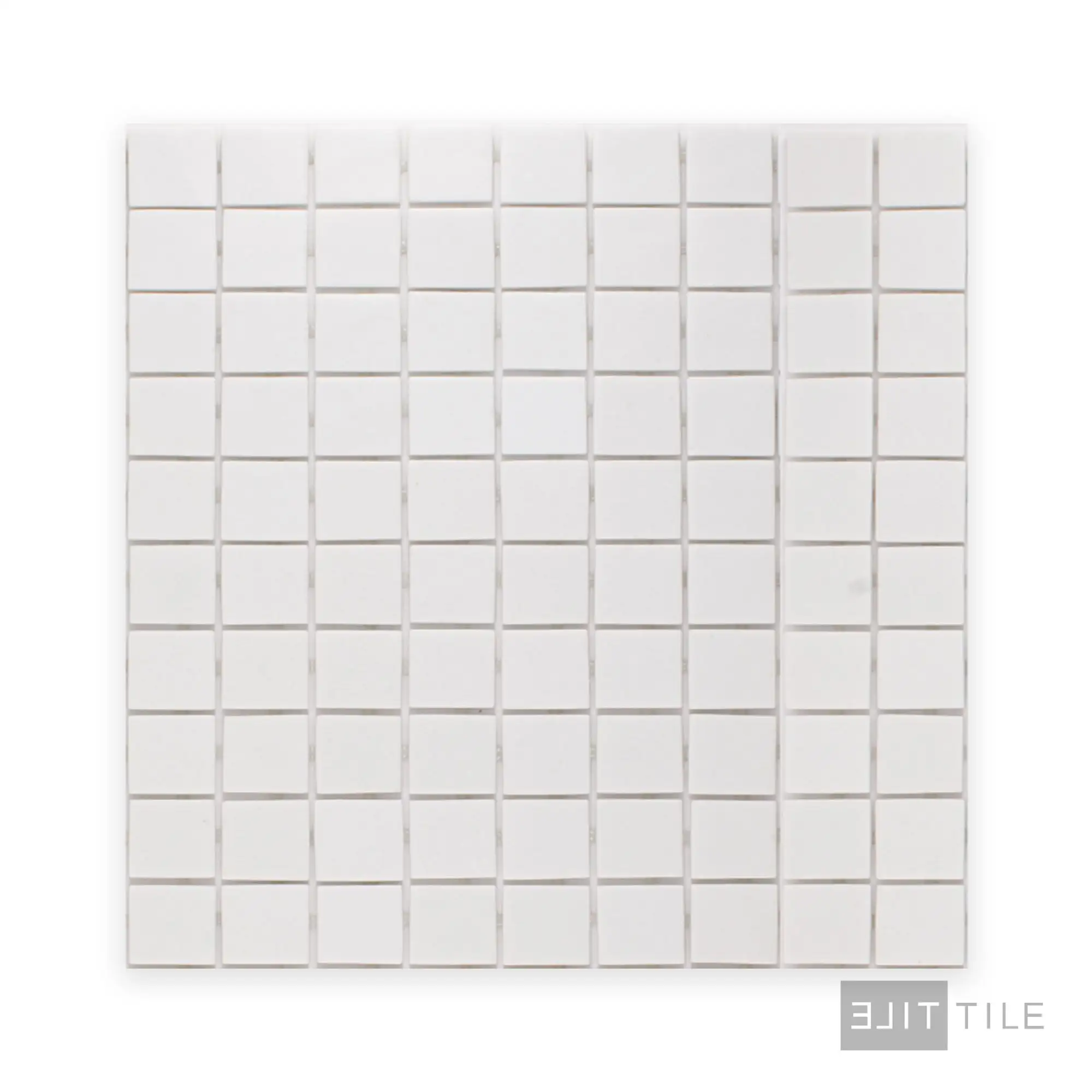 Natureglass Pool Rated Square Glass Mosaic 12X12 Malla White Glossy - Image 3