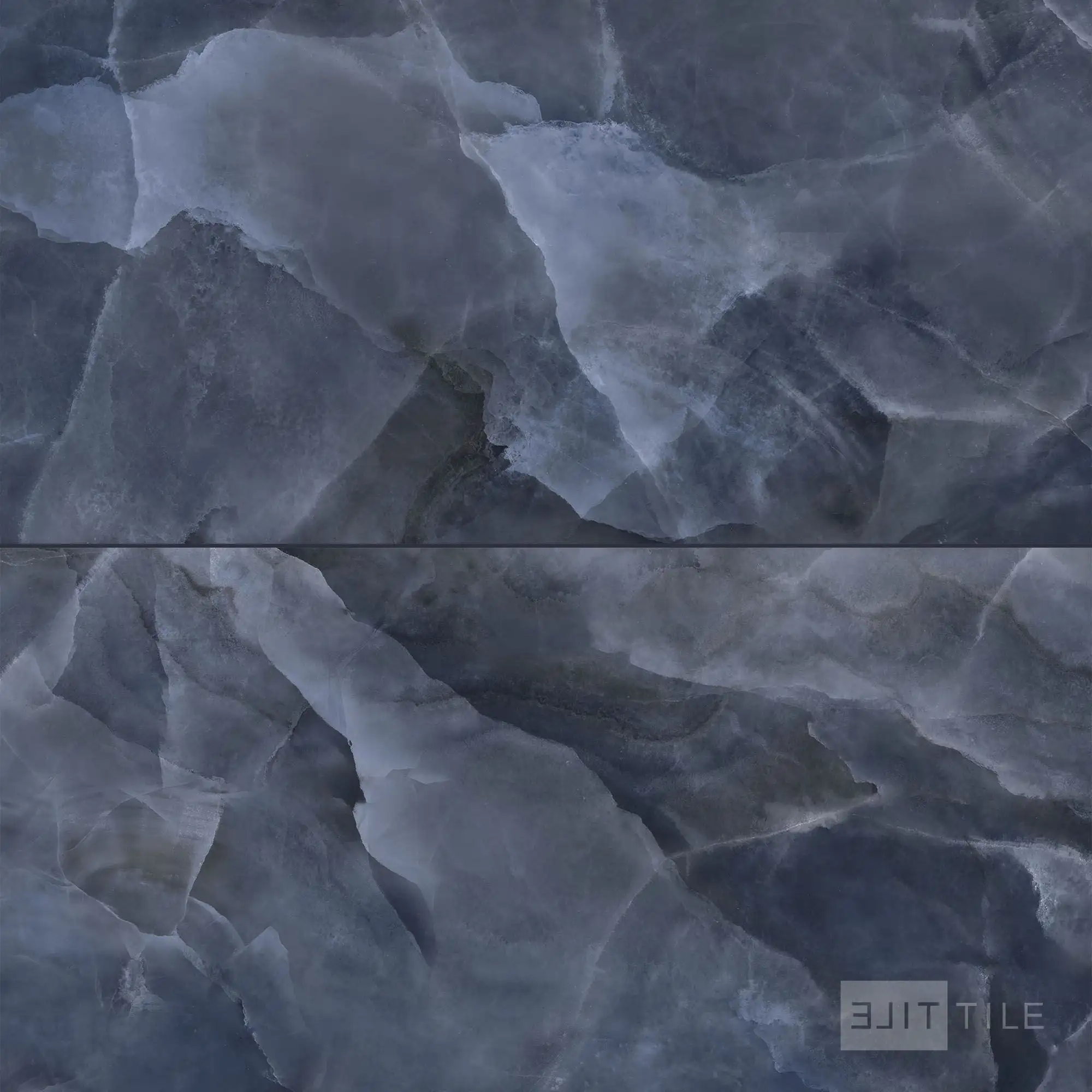Onyx Porcelain Large Format Field Tile 24X48 Blue Polished