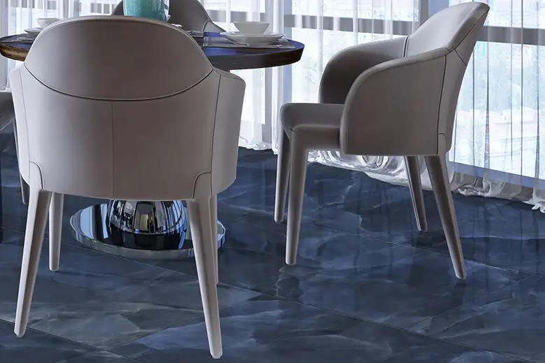 Onyx Porcelain Large Format Field Tile 24X48 Blue Polished - Image 2