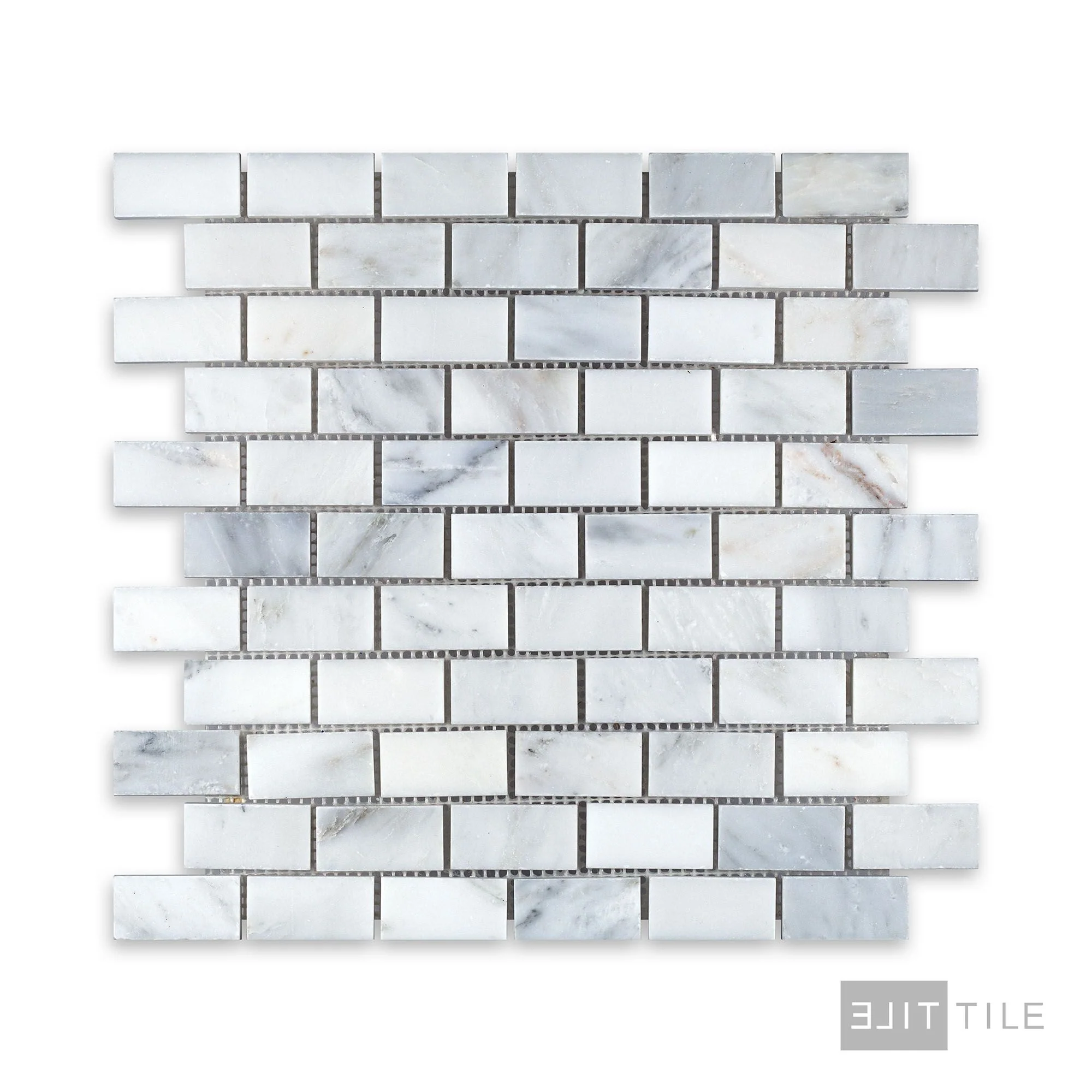 Oriental White Marble 1X2 Brick Honed Mosaic - Image 2