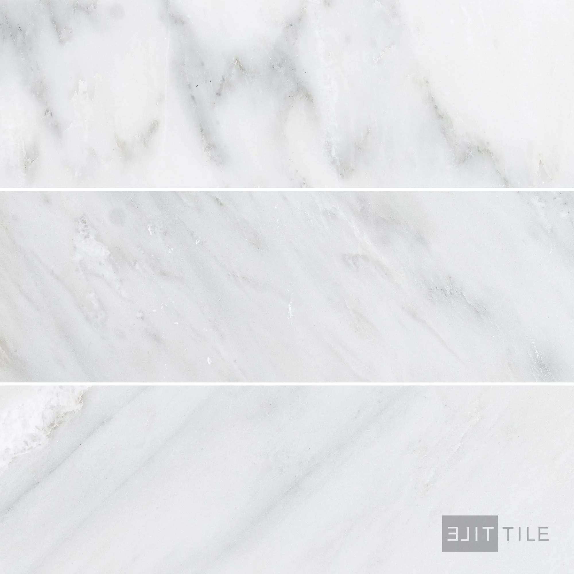 Oriental White Marble 4X12 Honed
