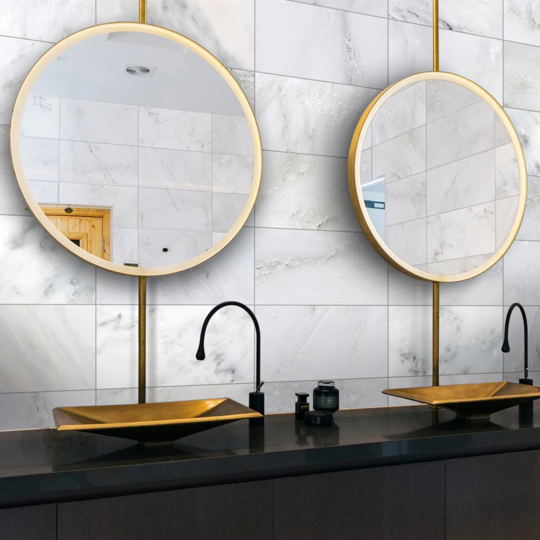 Oriental White Marble 6X12 Honed - Image 2