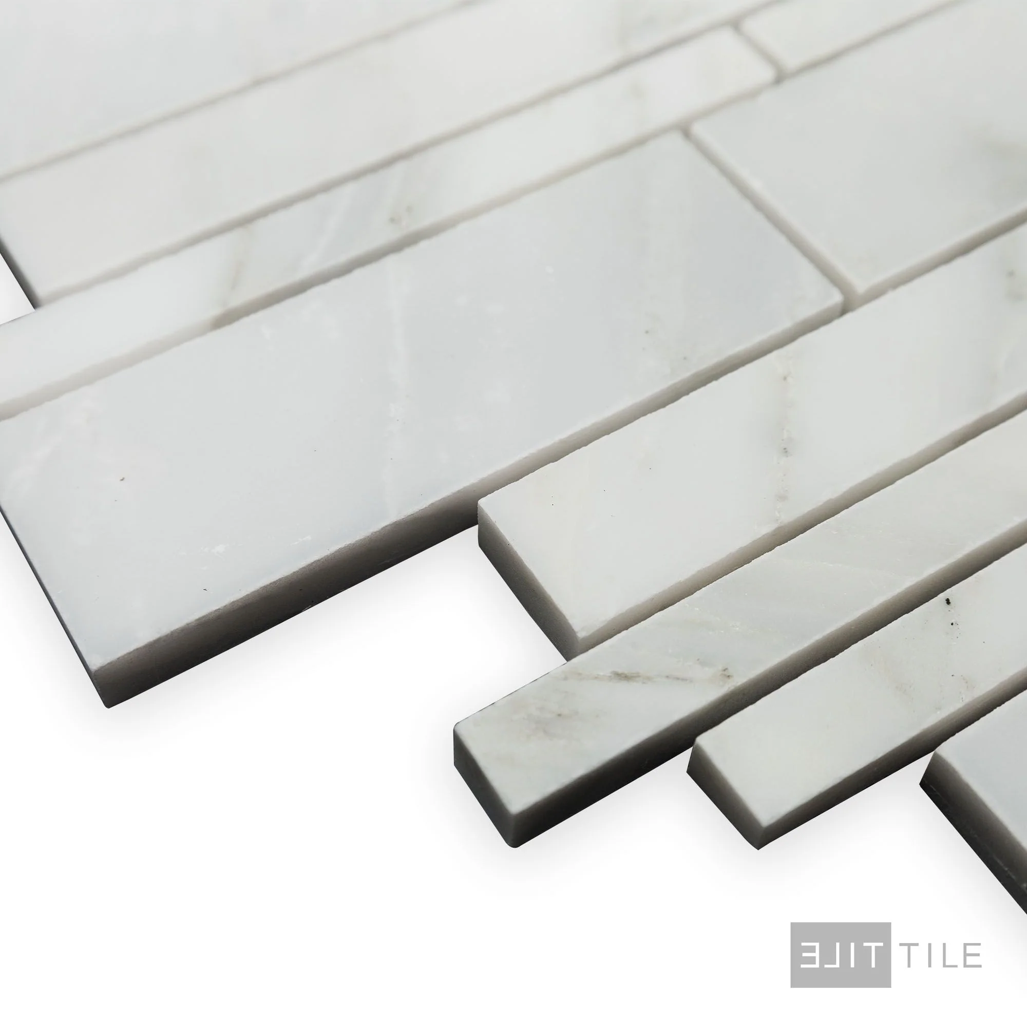 Oriental White Marble Linear Polished Mosaic - Image 3