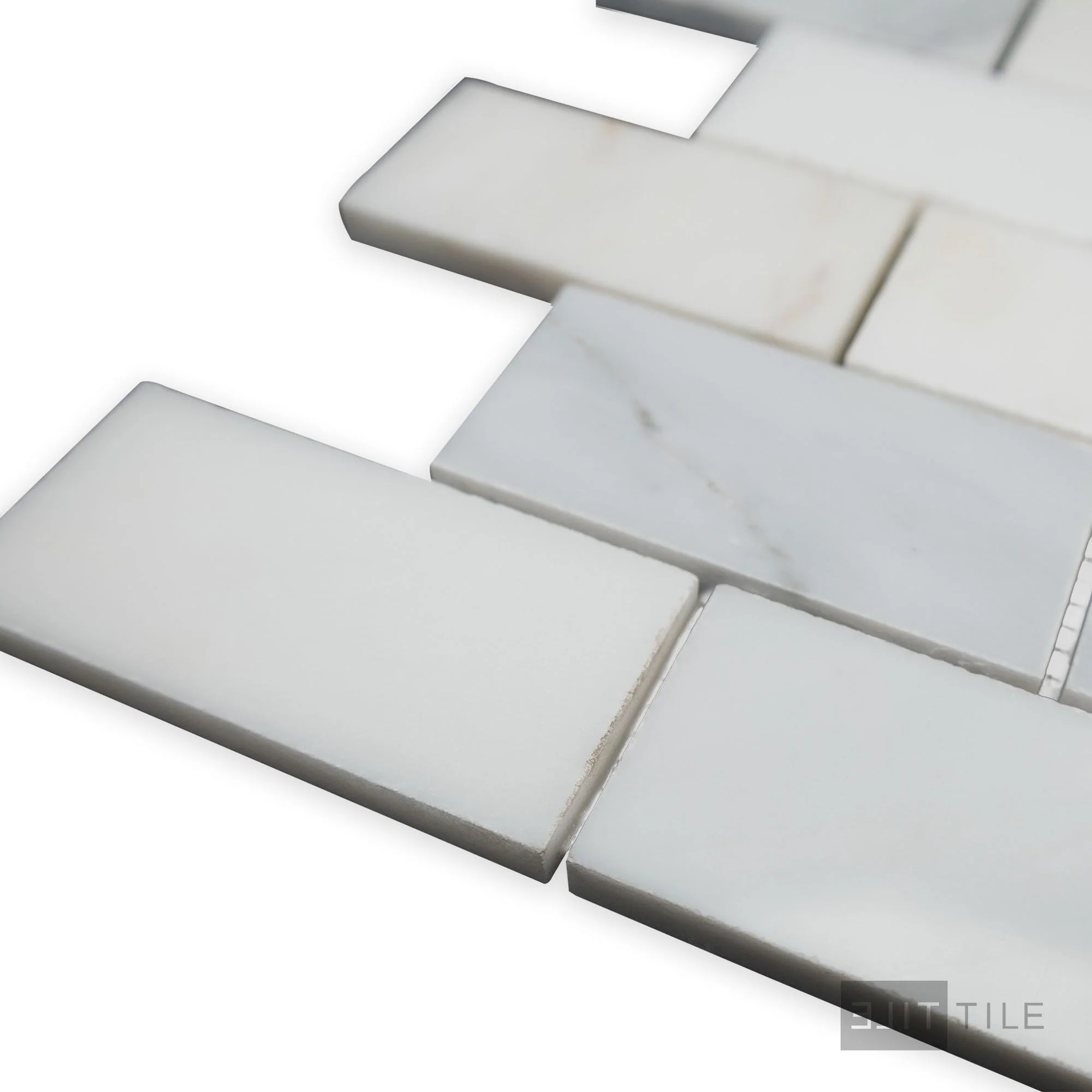 Oriental White Marble 2X4 Brick Polished Mosaic - Image 3