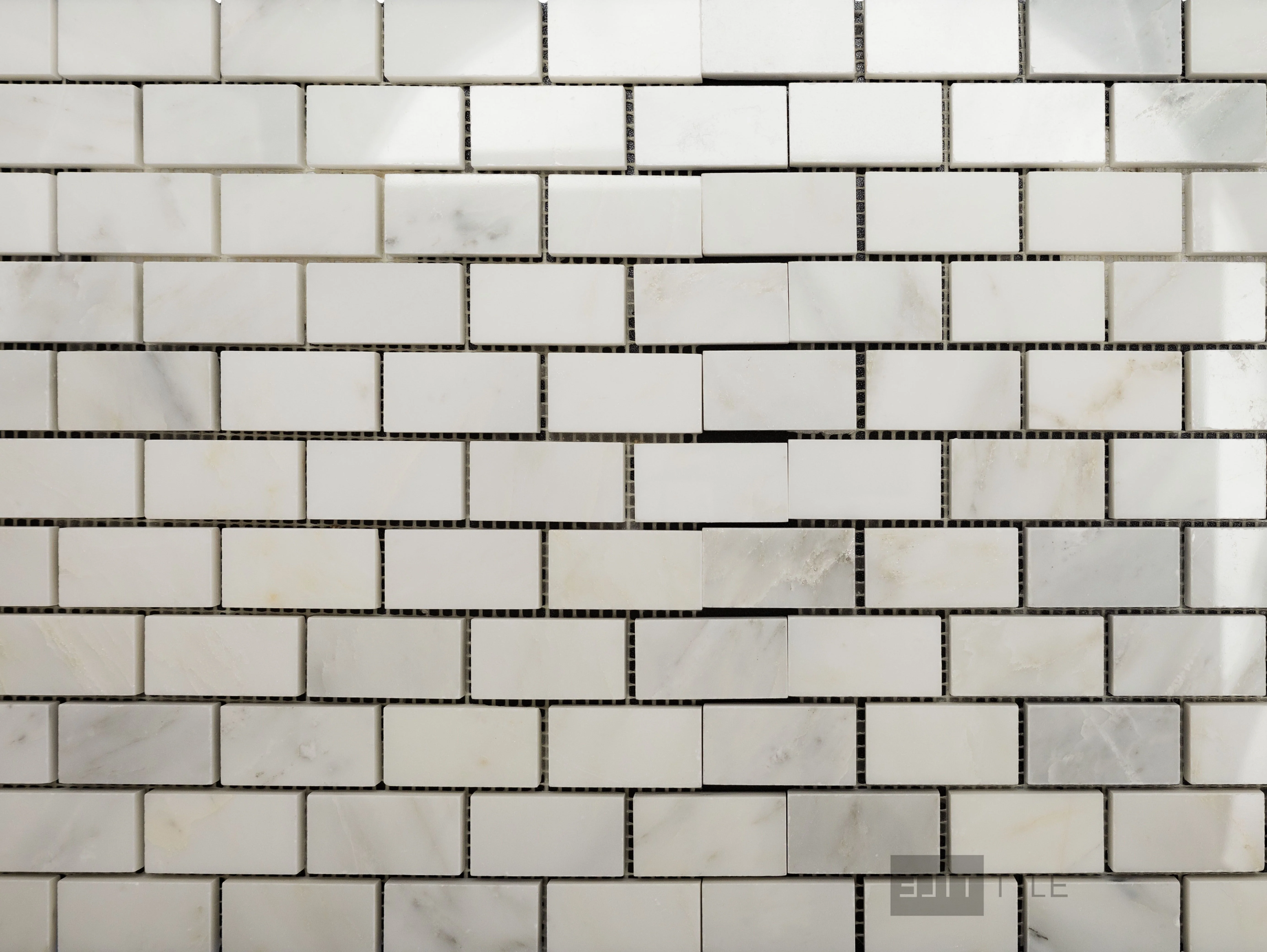 Oriental White Marble 1X2 Brick Polished Mosaic