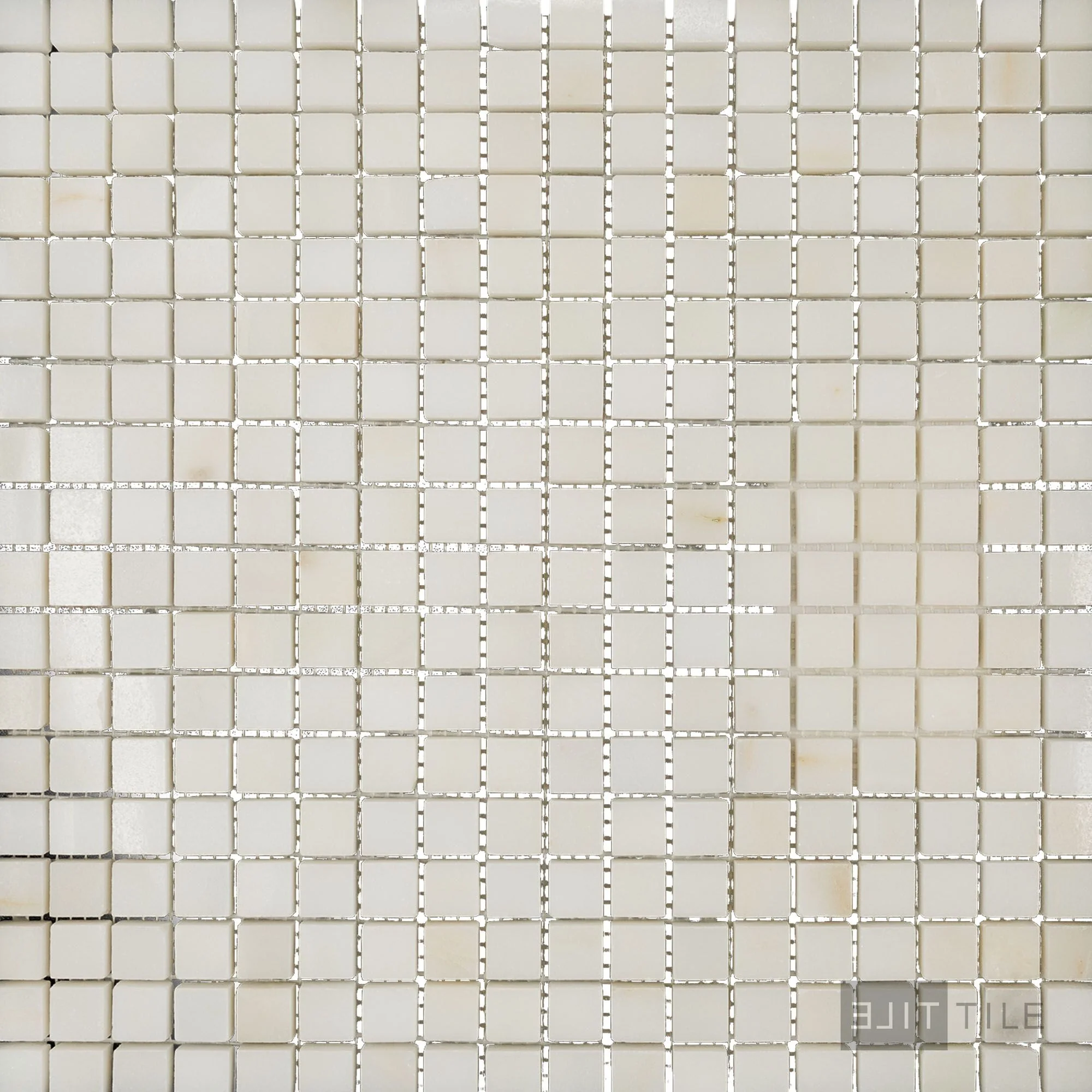 Oriental White Marble 5/8" Square Polished Mosaic