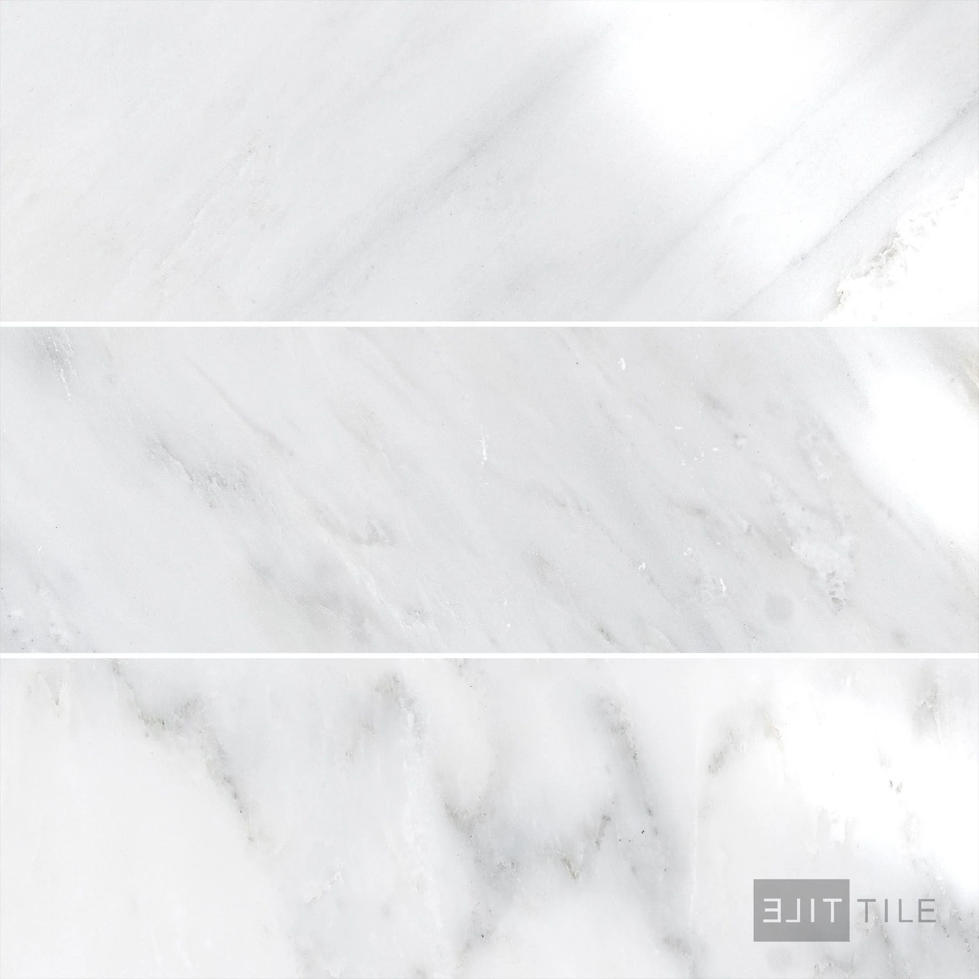 Oriental White Marble 4X12 Polished