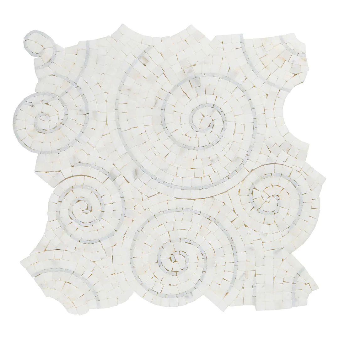 Paradigm Mosaic 18-1/4X18 Calacata/Blue Honed - Image 2