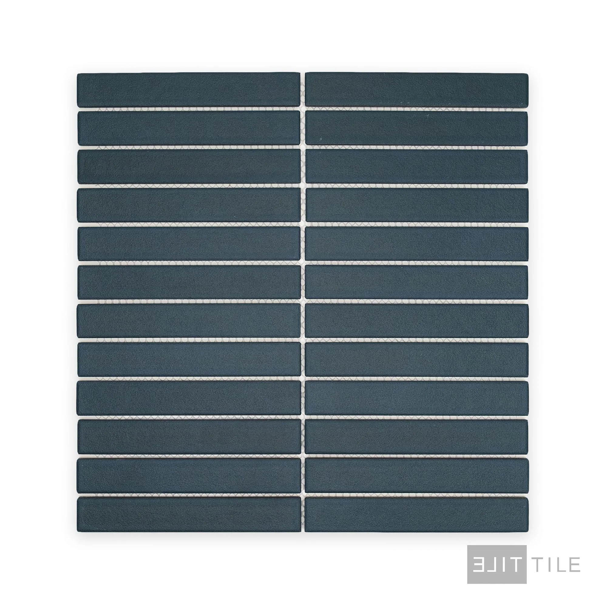 Passaggi 1X6 Grid Mosaic 12X12 Blue Matte - Image 2