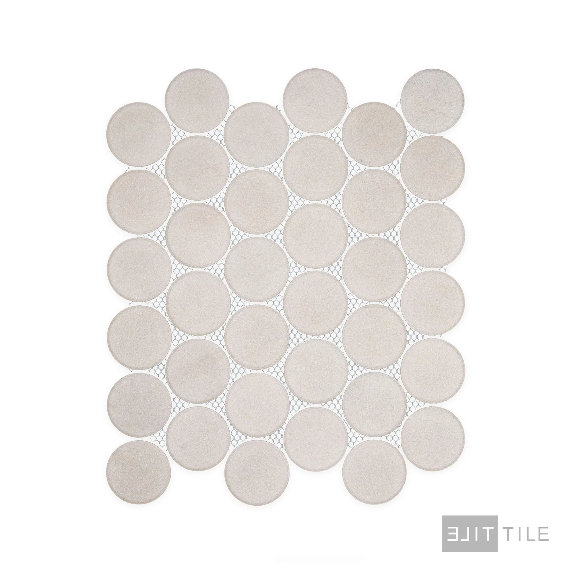 Passaggi 2" Round Mosaic 12X12 Grey Matte - Image 2
