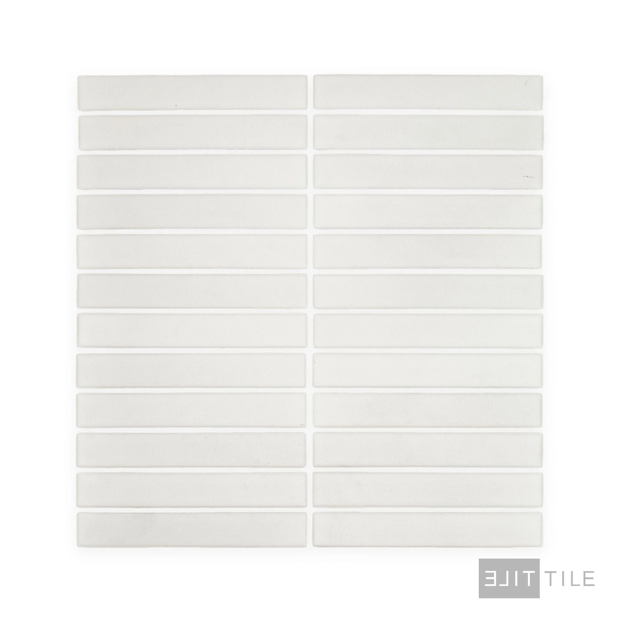 Passaggi 1X6 Grid Mosaic 12X12 White Matte - Image 2