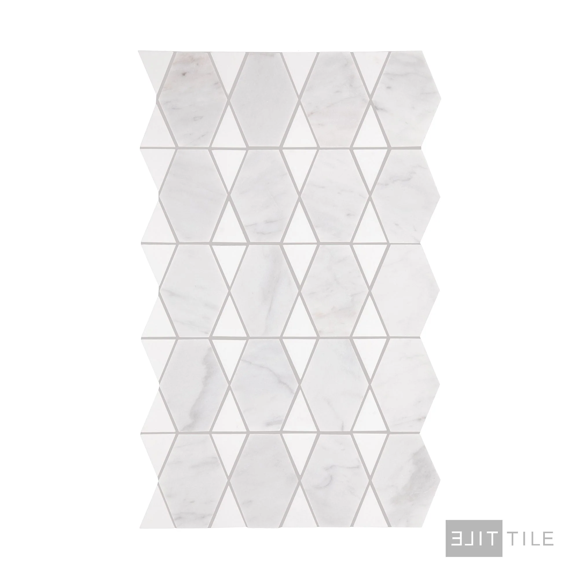 Perfit Mosaix Natural Stone Mosaic 18X12 Saran White & Thassos Polished - Image 3
