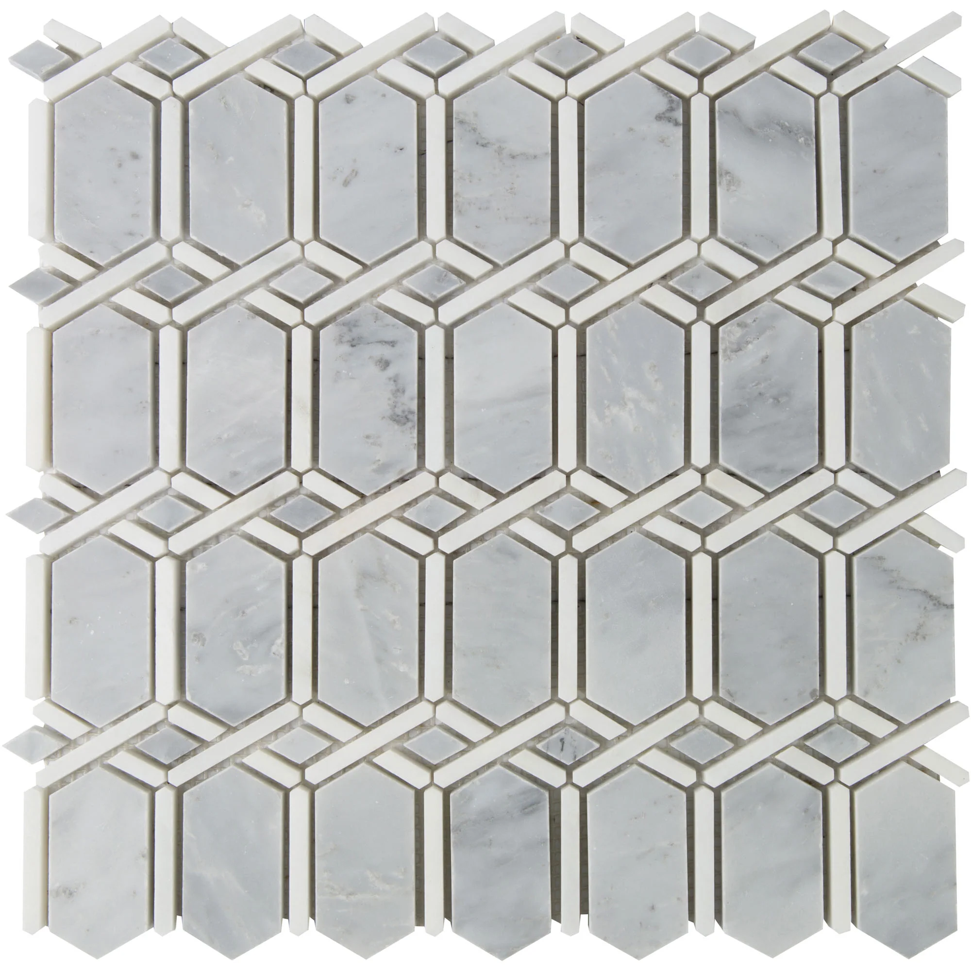 Pietra Gris Normandy Mosaic 12X12 Light Grey Honed - Image 2
