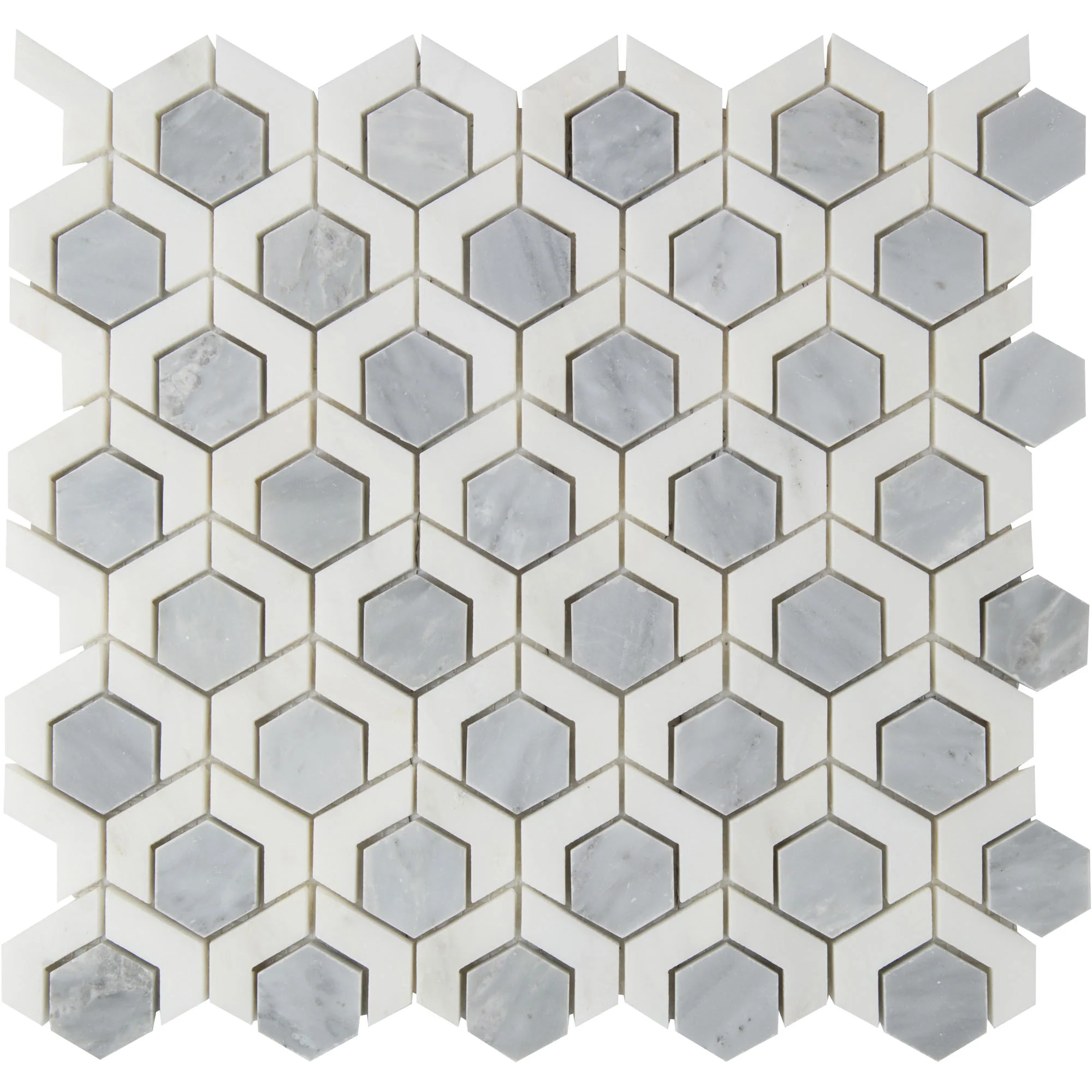 Pietra Gris Siena Mosaic 12X12 Light Grey Honed - Image 3