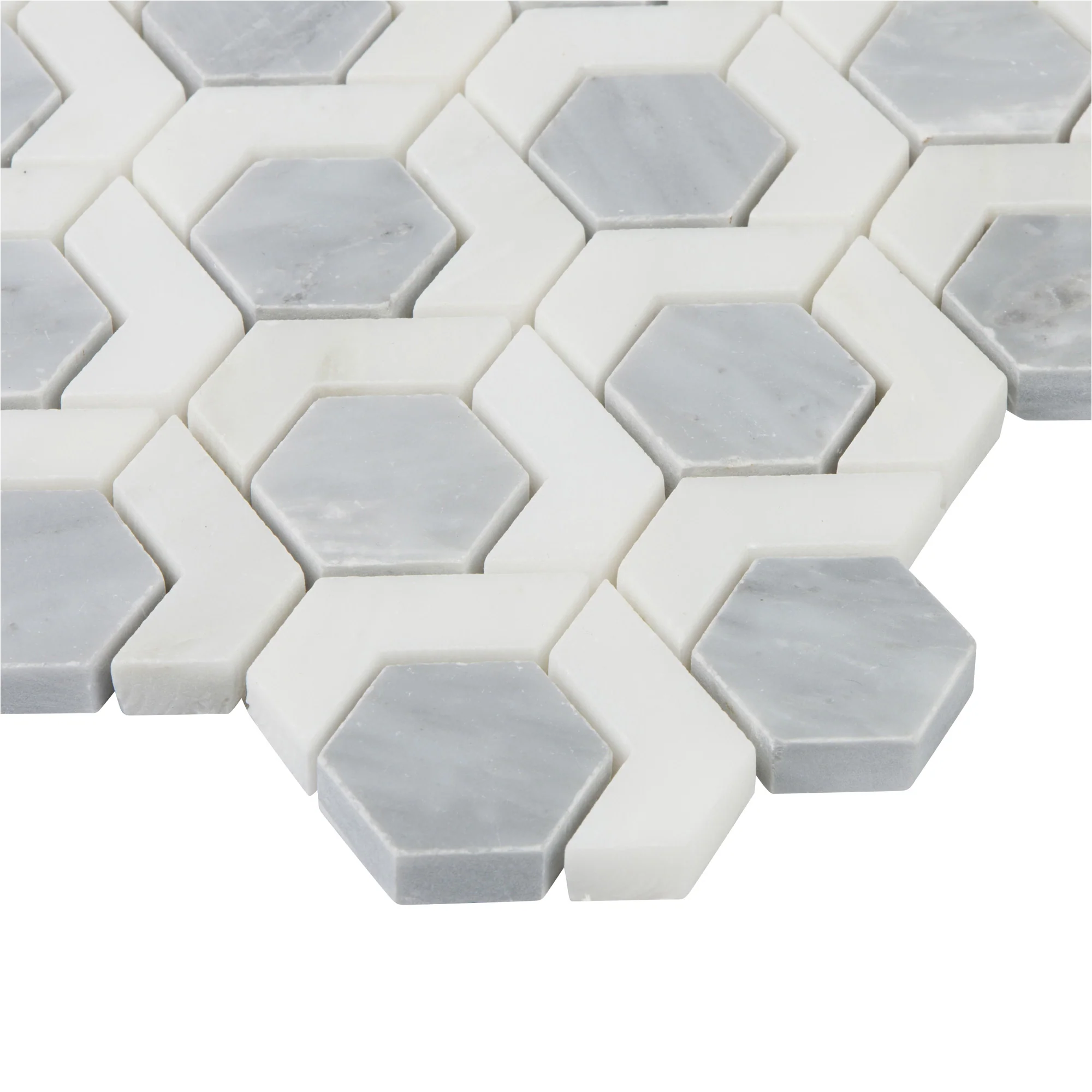 Pietra Gris Siena Mosaic 12X12 Light Grey Honed - Image 4