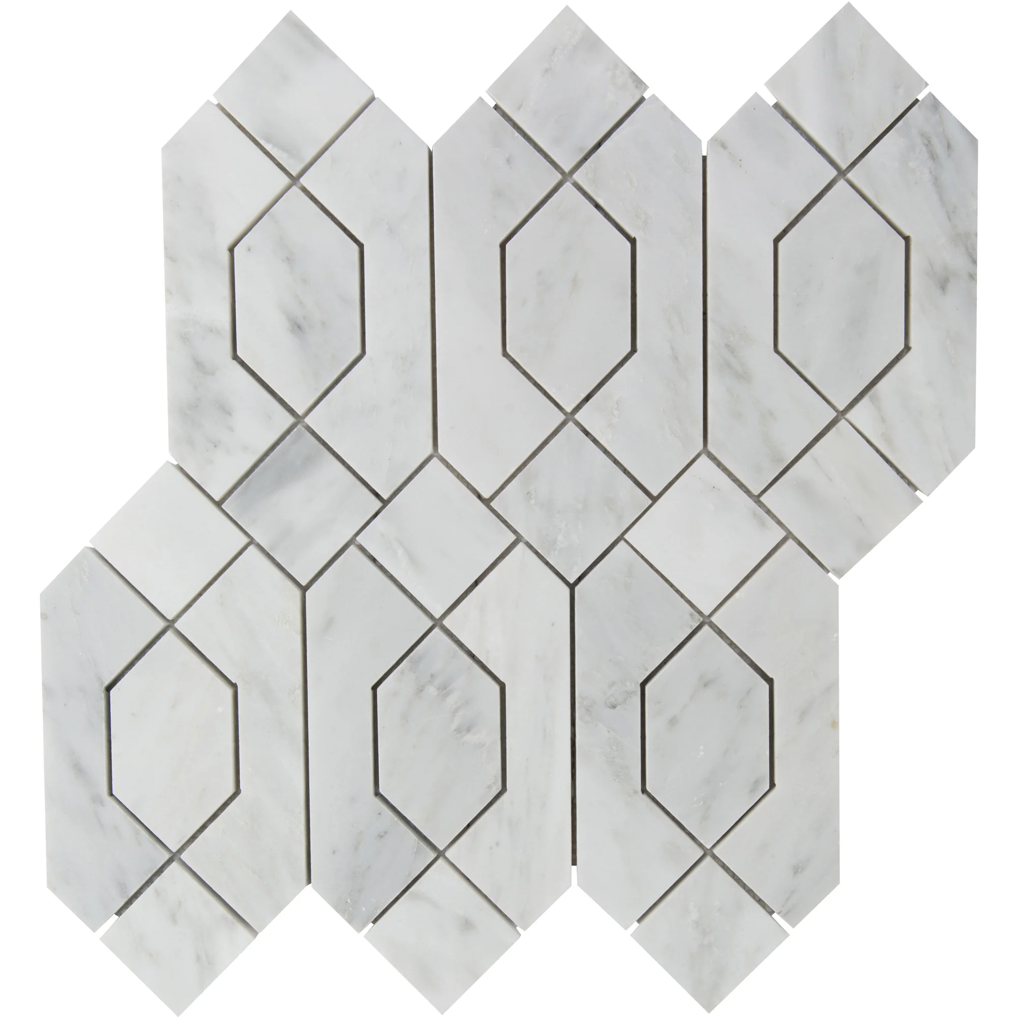 Pietra Gris Pantheon Mosaic 12X13 Light Grey Honed - Image 3