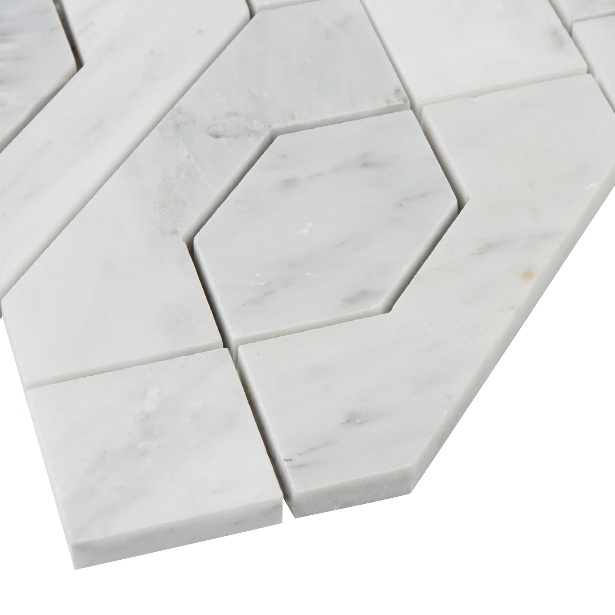Pietra Gris Pantheon Mosaic 12X13 Light Grey Honed - Image 4