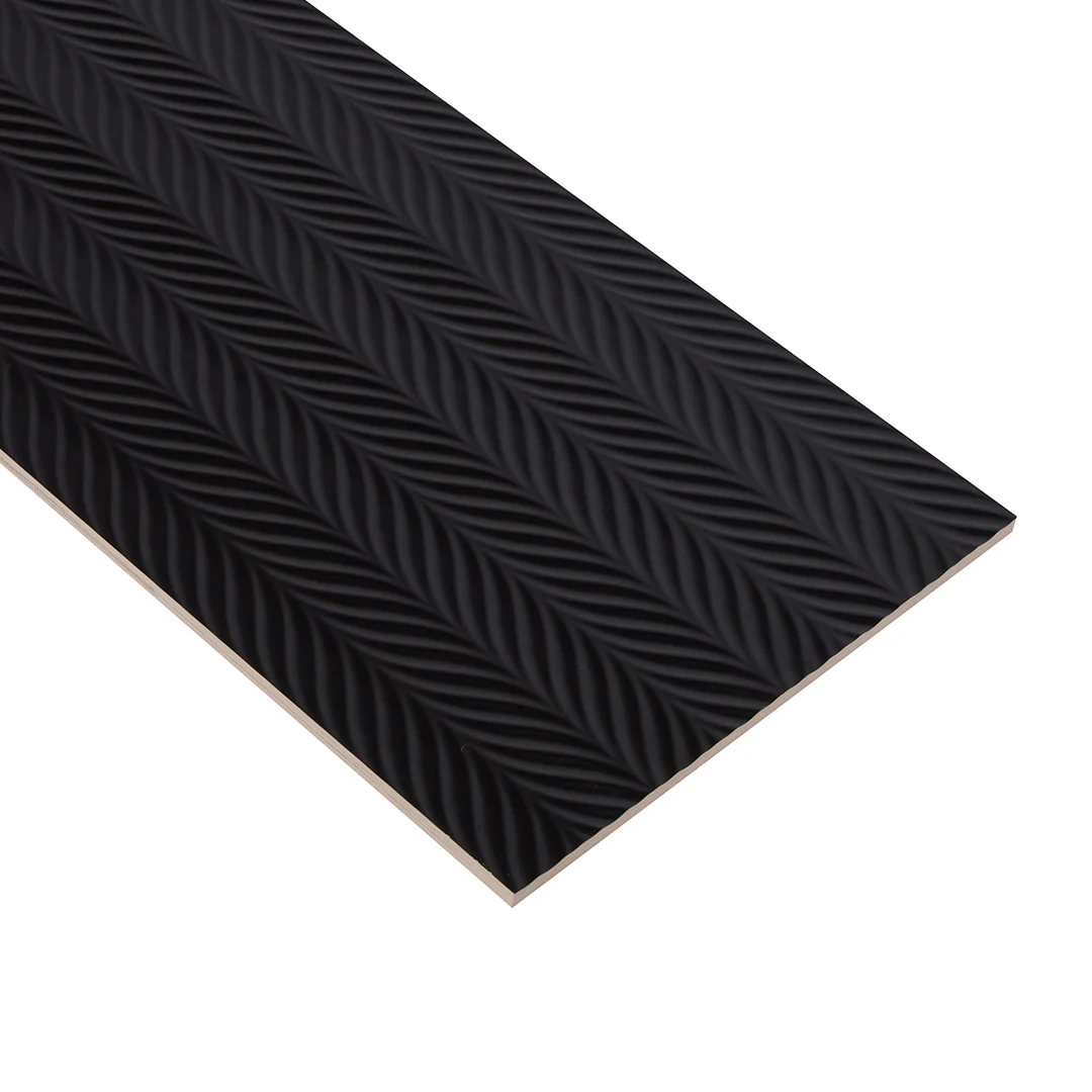 Pop Culture Plume Rectangle 16X48 Black Matte - Image 4