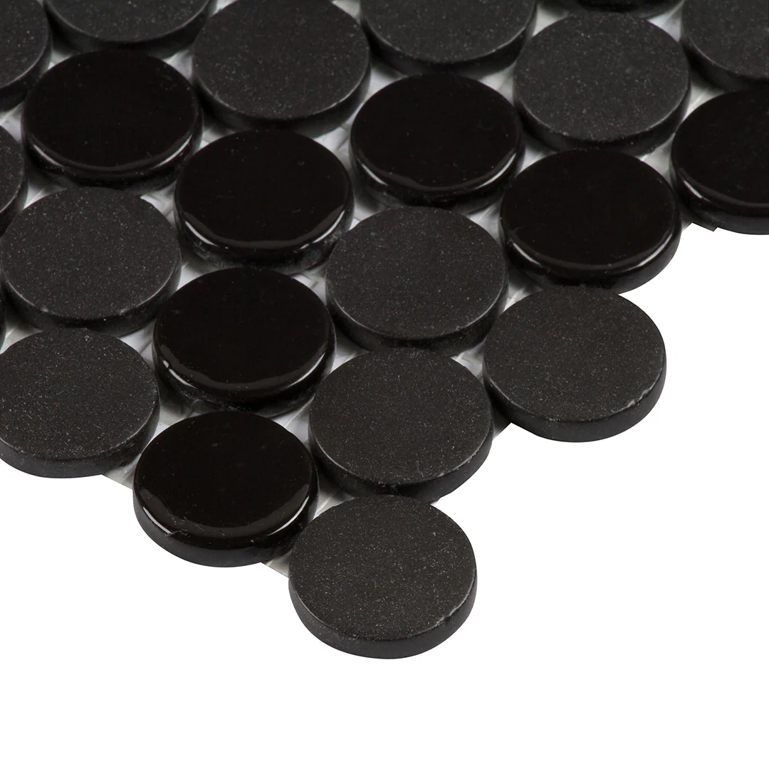 Pop Culture Circle Mosaic 12X12 Black Textured - Image 4