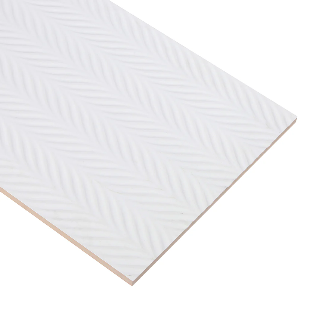 Pop Culture Plume Rectangle 16X48 White Matte - Image 4
