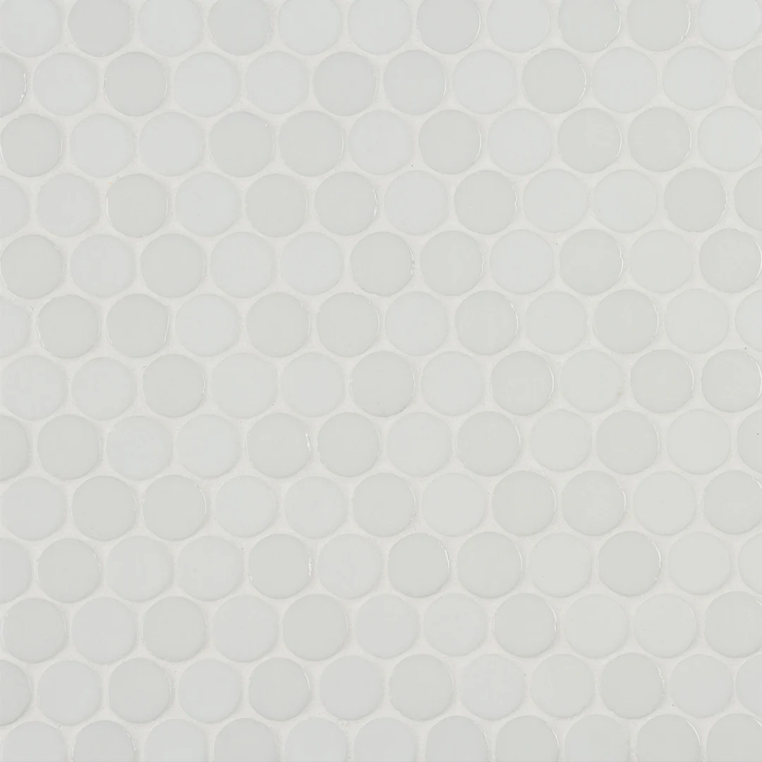 Pop Culture Circle Mosaic 12X12 White Textured