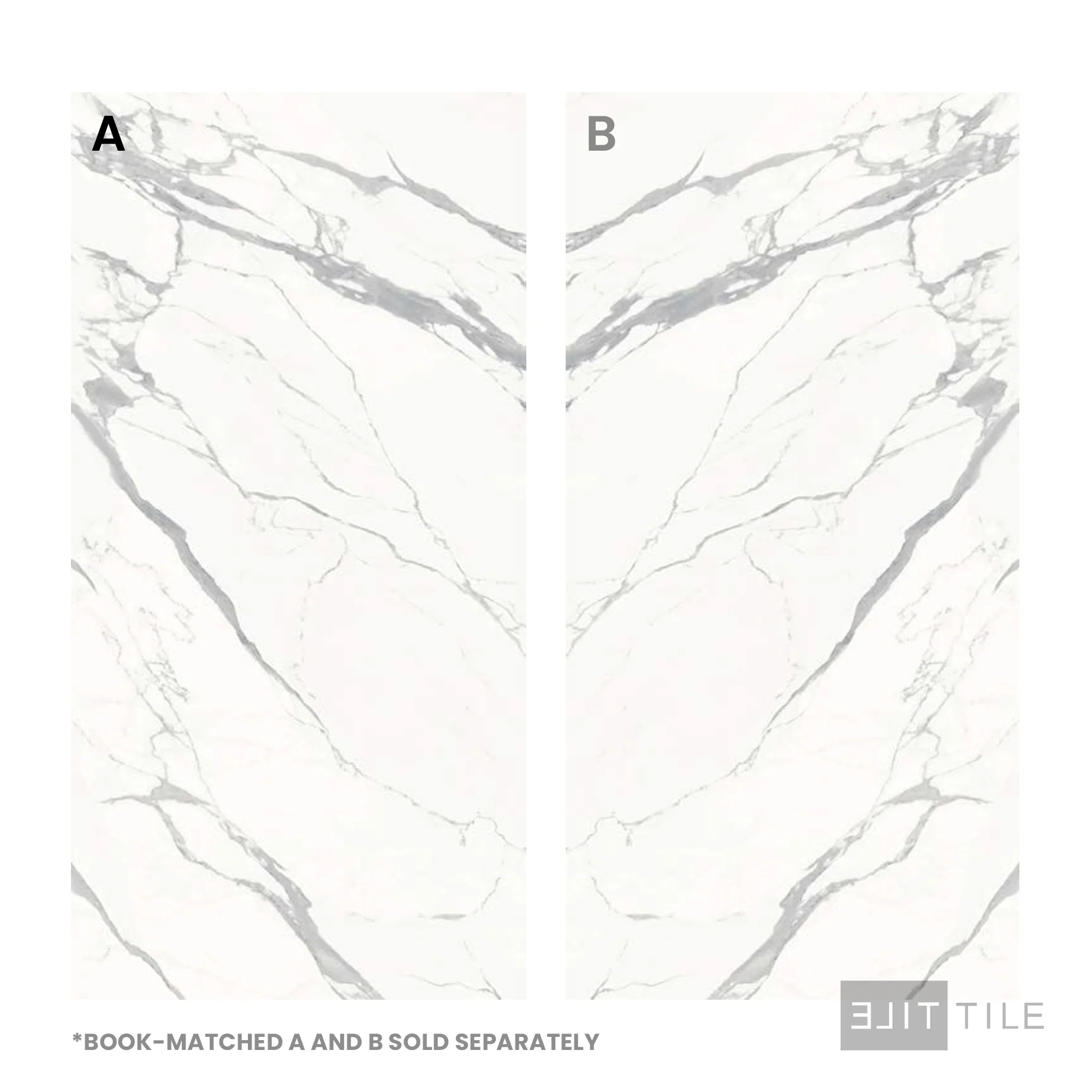 Porcelain Slabs 63X126 Statuario Extra Polished Book-Matched A - Image 3