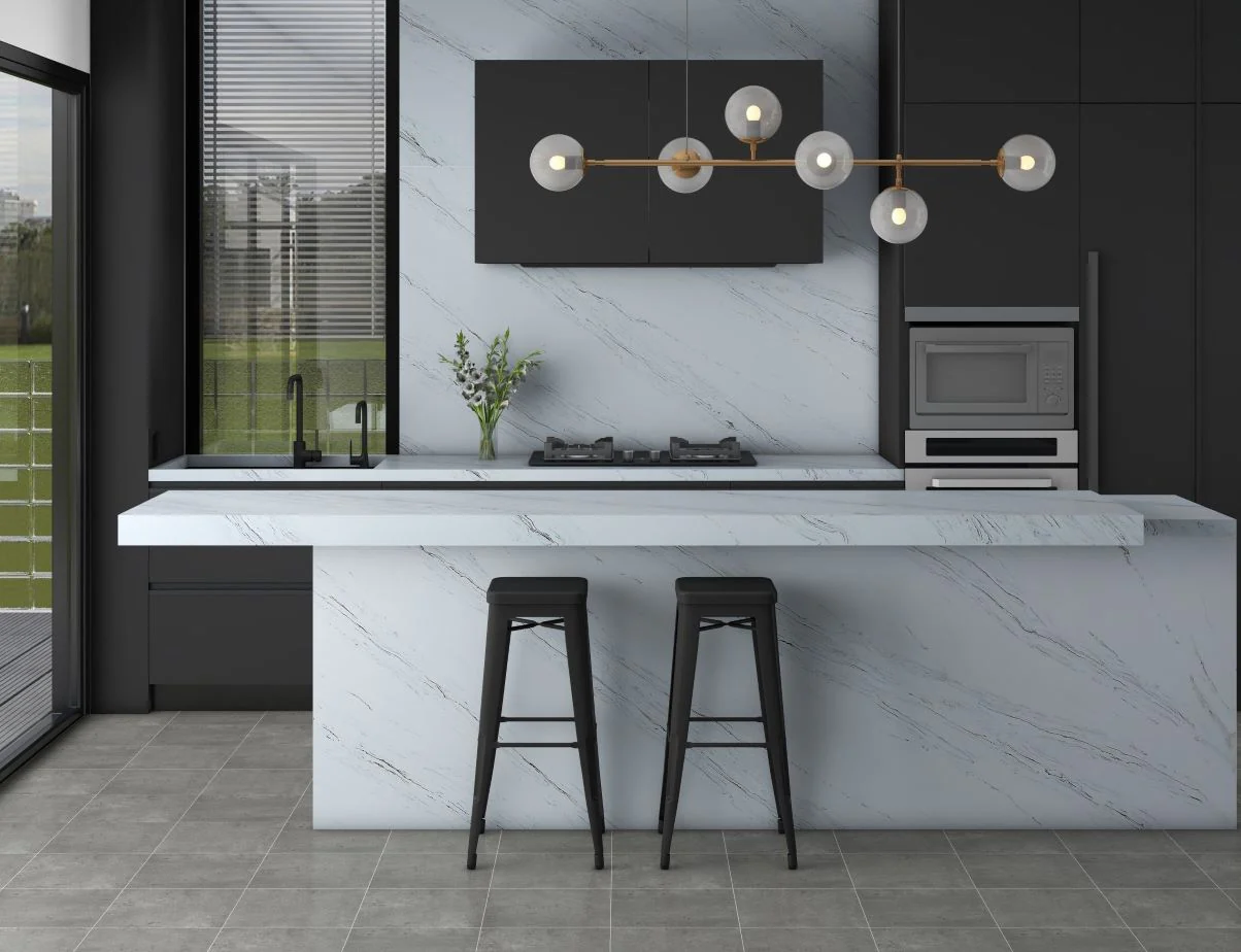 Quartz Prefab Countertop Right 9'X2' Tuscany Polished - Image 2