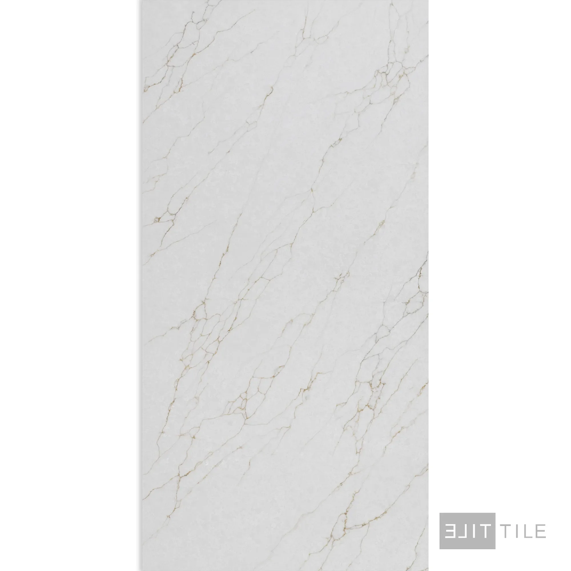 Quartz Prefab Countertop Left 9'X'2' Venation Oro Polished