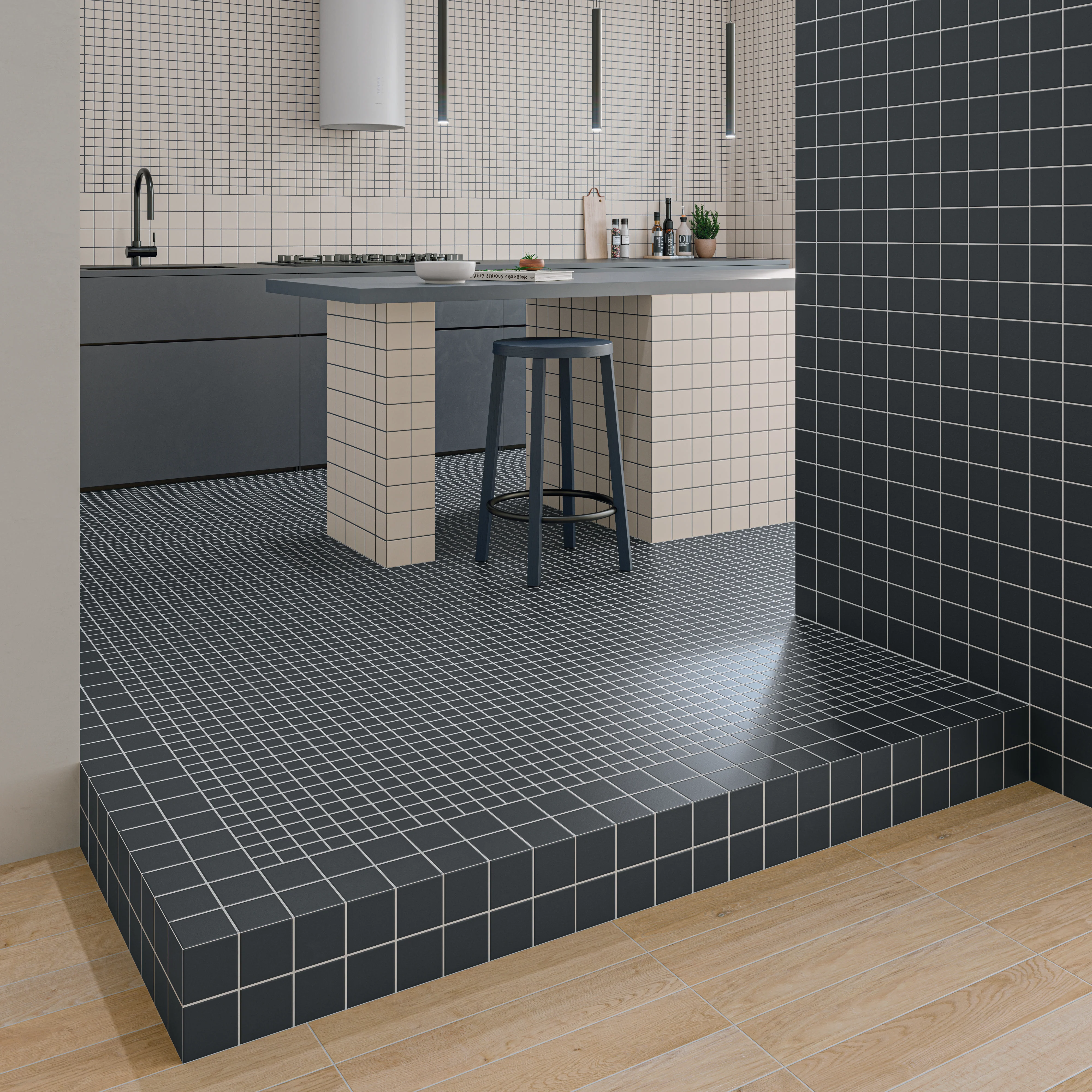 Raster Grid S Matte 6X6 Deep Blue - Image 2