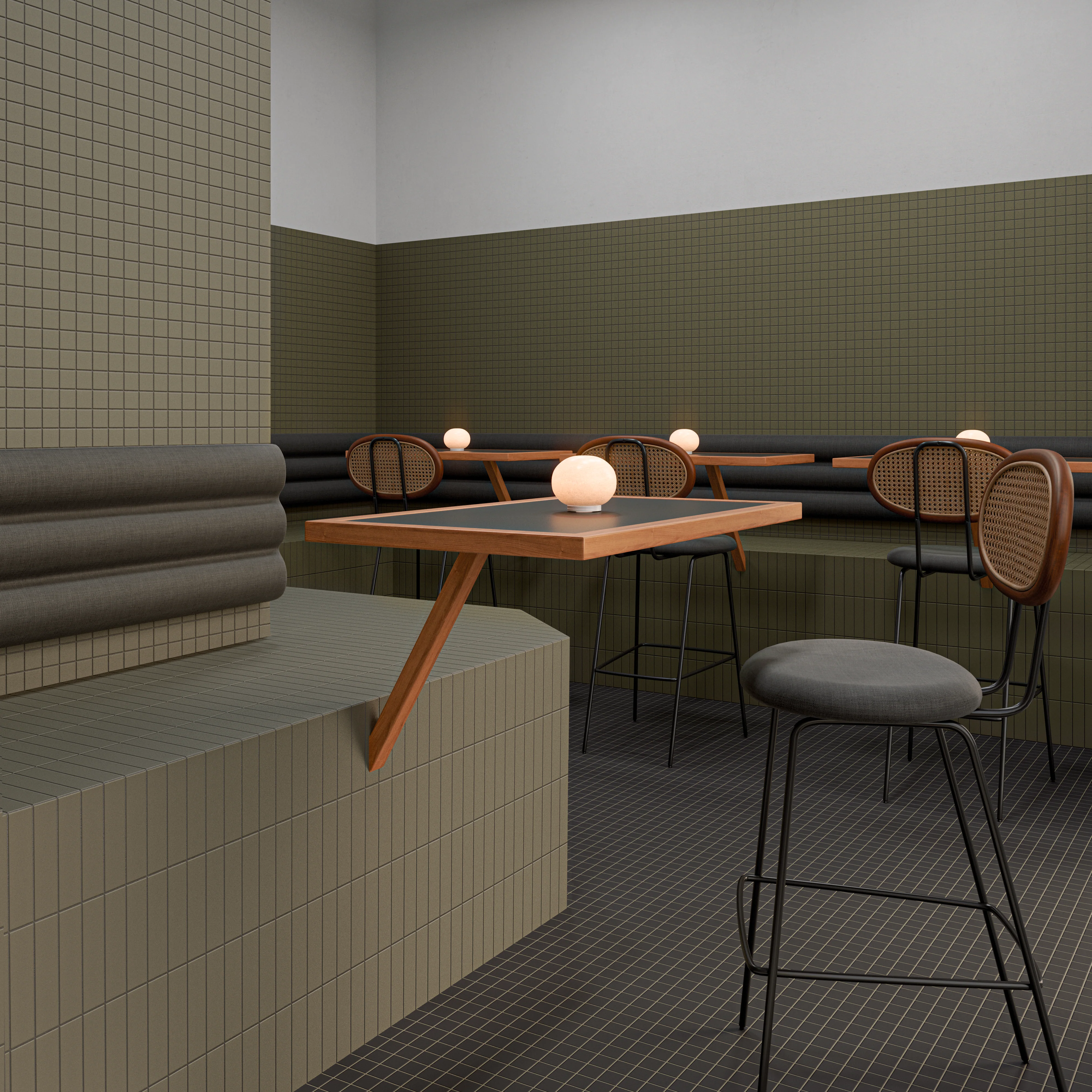Raster Grid S Matte 6X6 Moss - Image 2