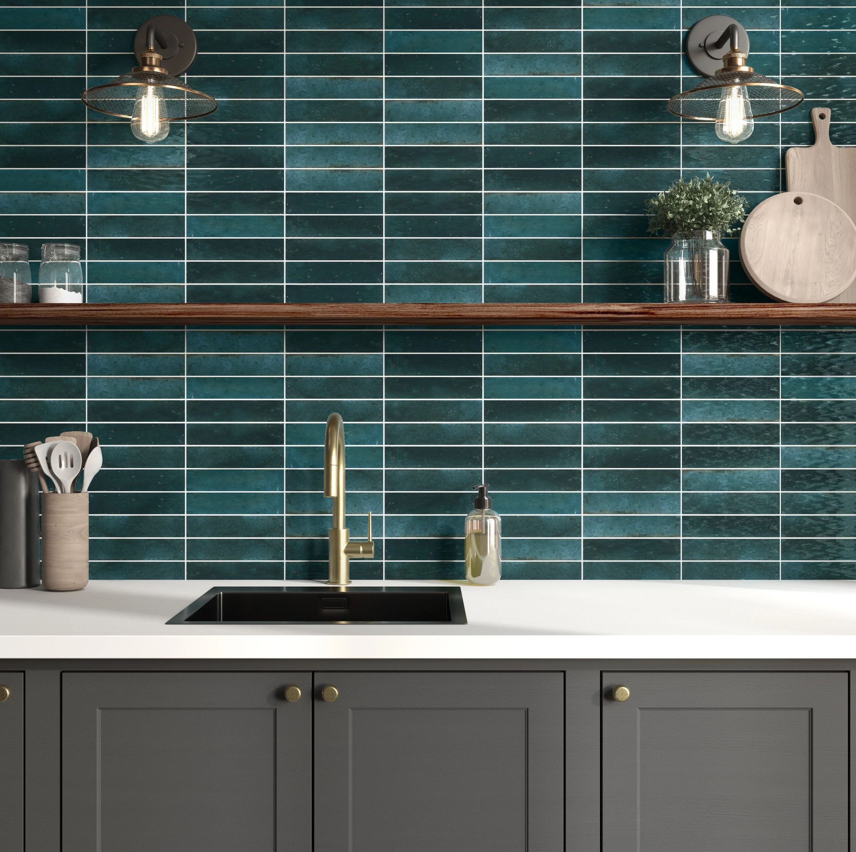 Remedy Porcelain Wall Tile 2X10 Hydro Glossy - Image 2