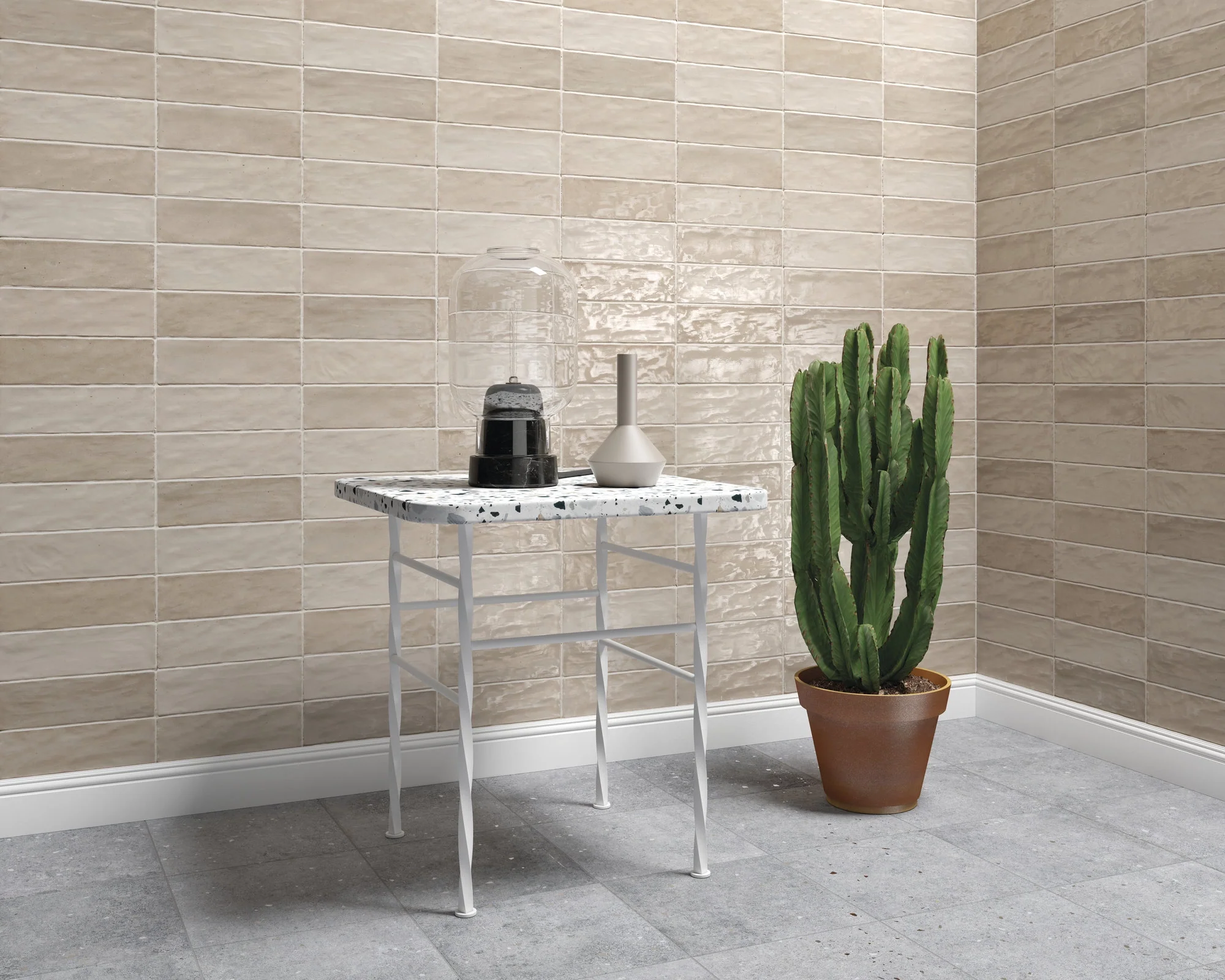 Riad Wall Tile 2.6X7.9 Sand Glossy - Image 2
