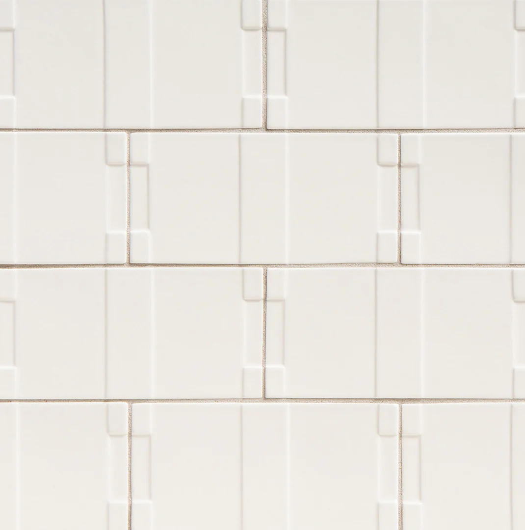 Robert A.M. Stern Collection Otto Rectangle 3X6 Snow Matte